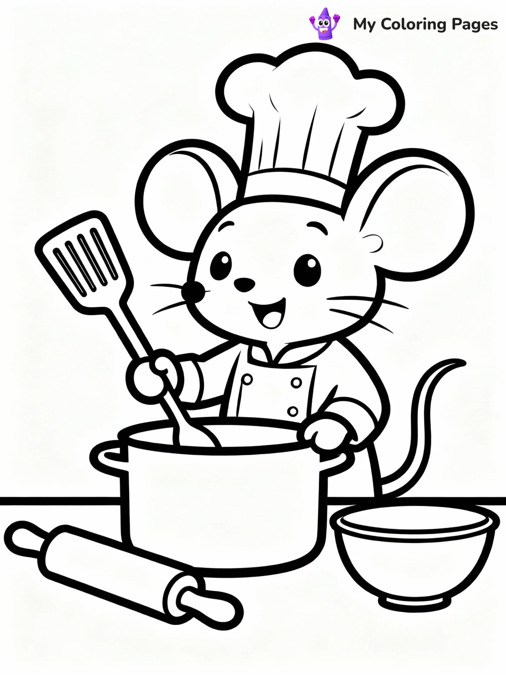 Mouse Coloring Pages - 23