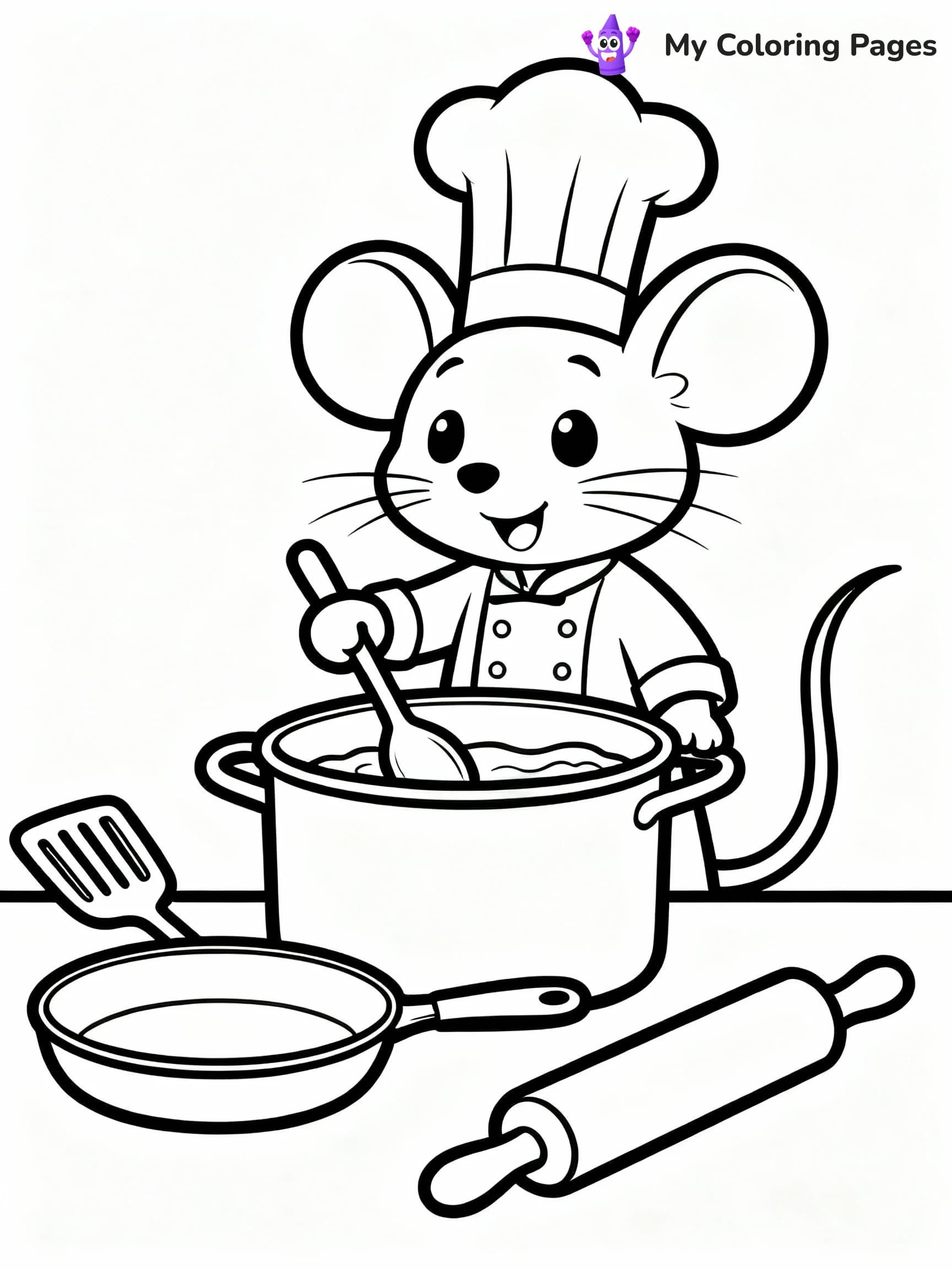 Mouse Coloring Pages - 22
