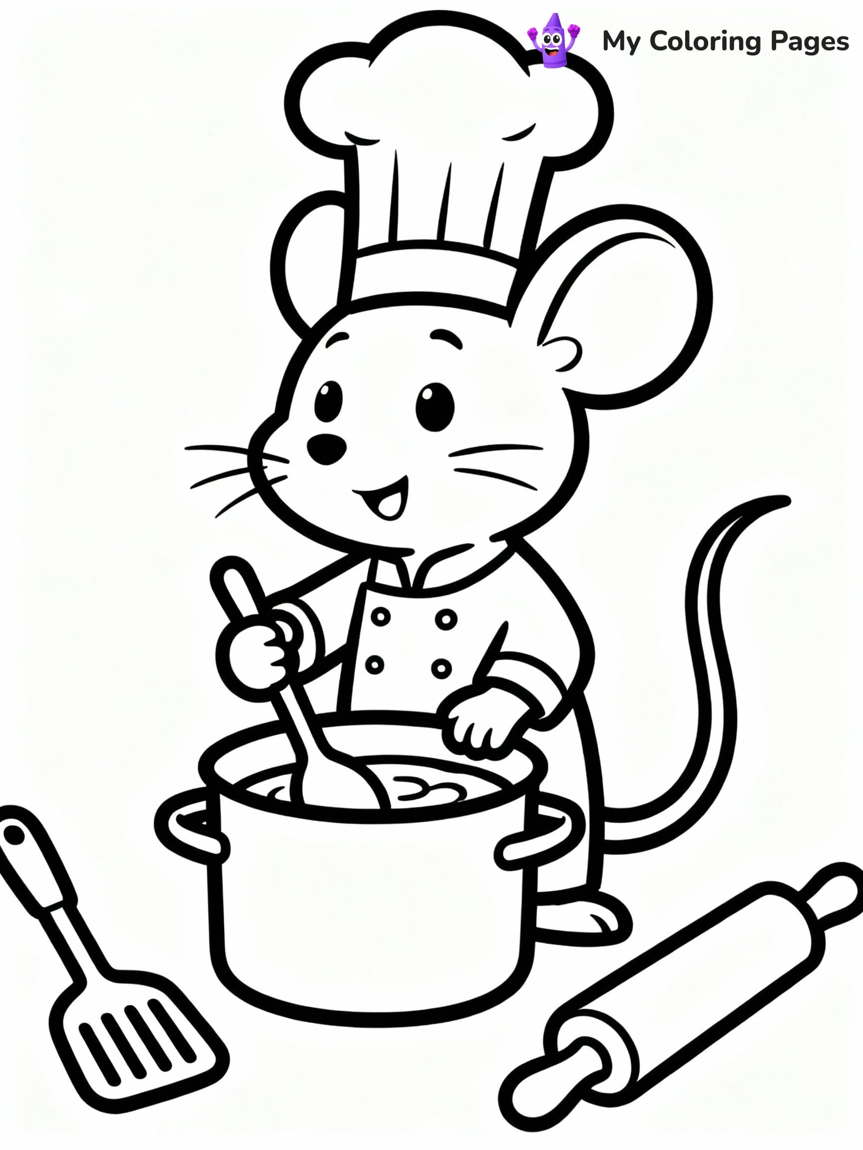 Mouse Coloring Pages - 21