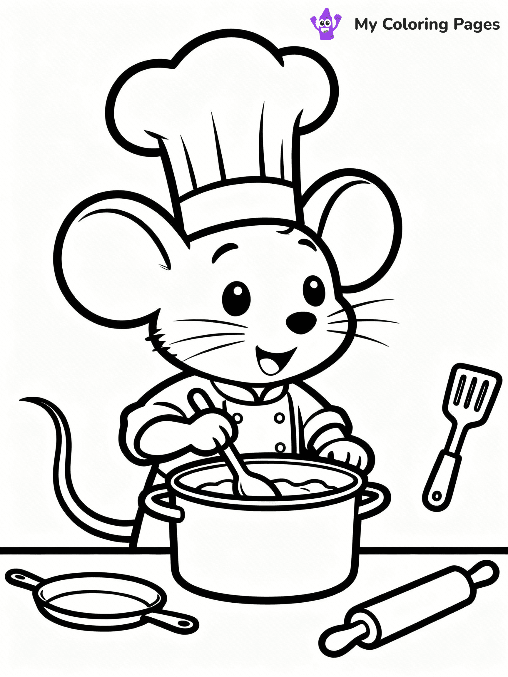 Mouse Coloring Pages - 20