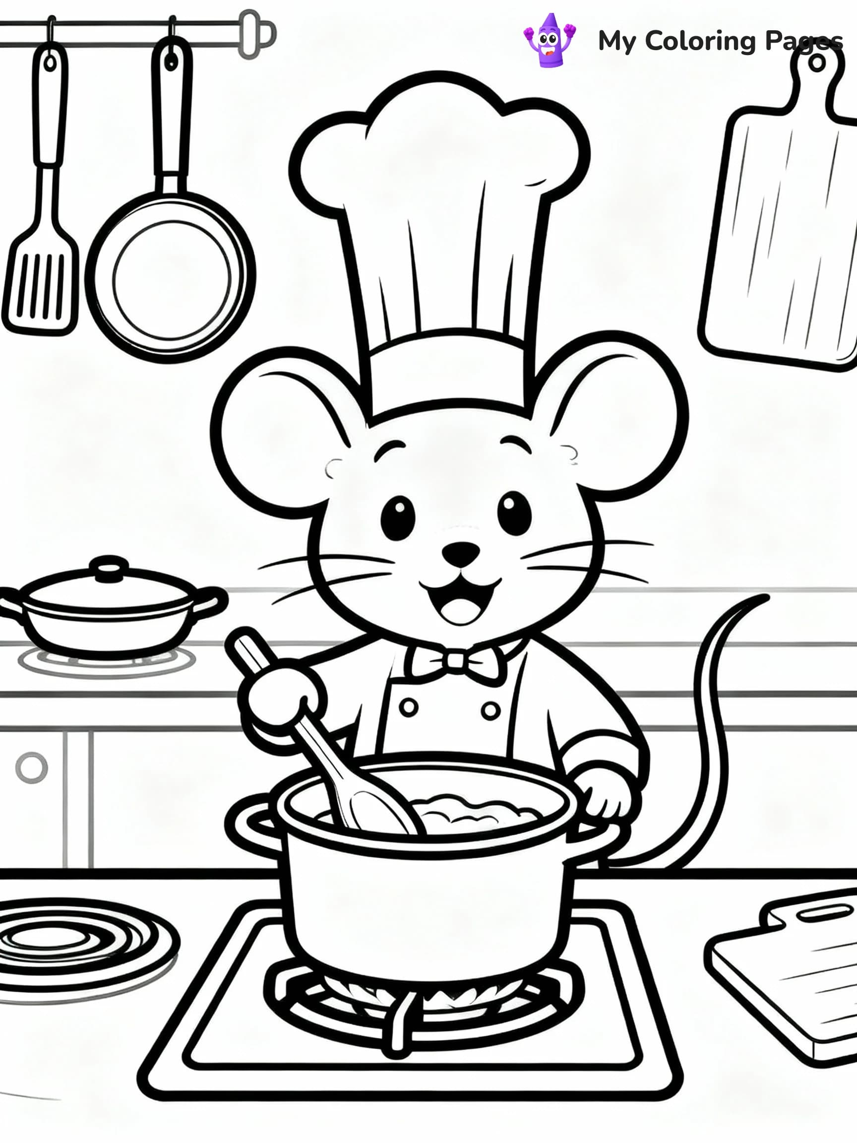 Mouse Coloring Pages - 19