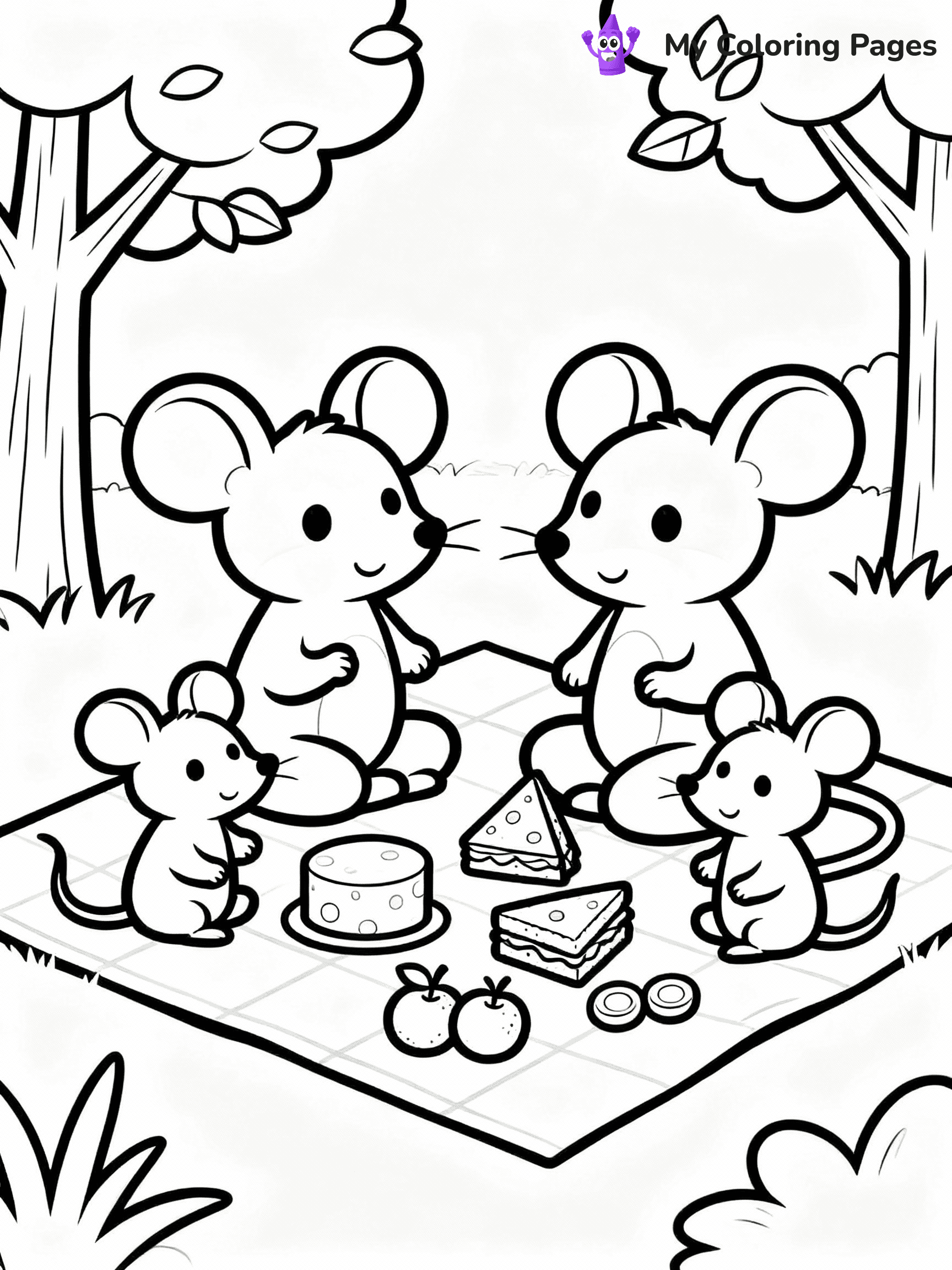 Mouse Coloring Pages - 10