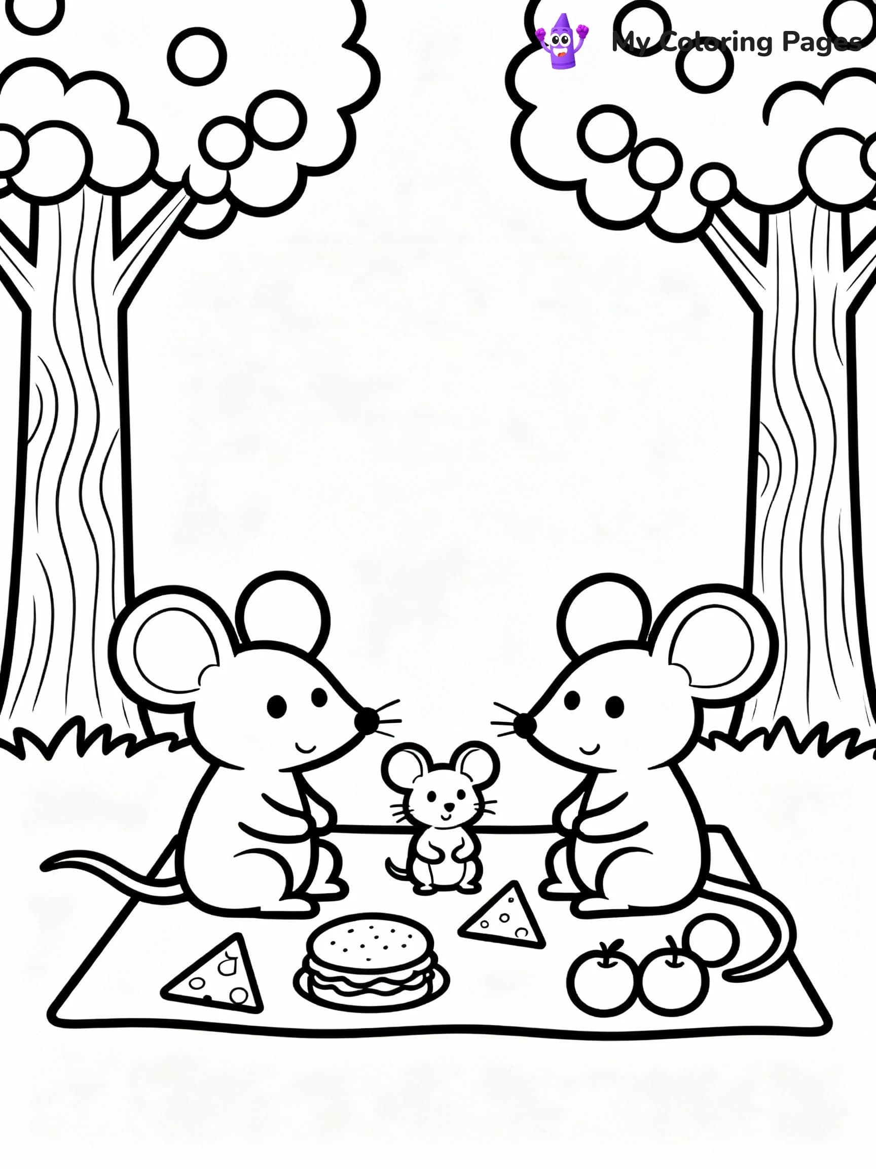 Mouse Coloring Pages - 9
