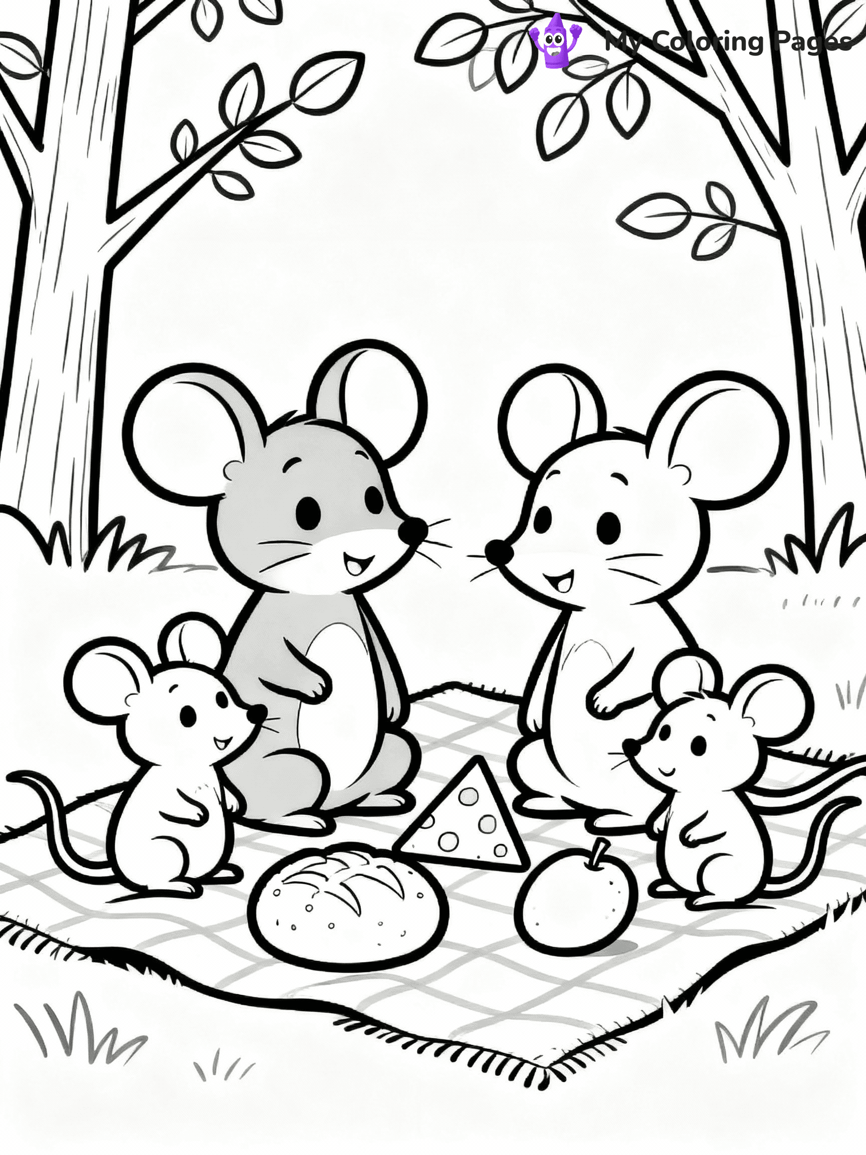 Mouse Coloring Pages - 8