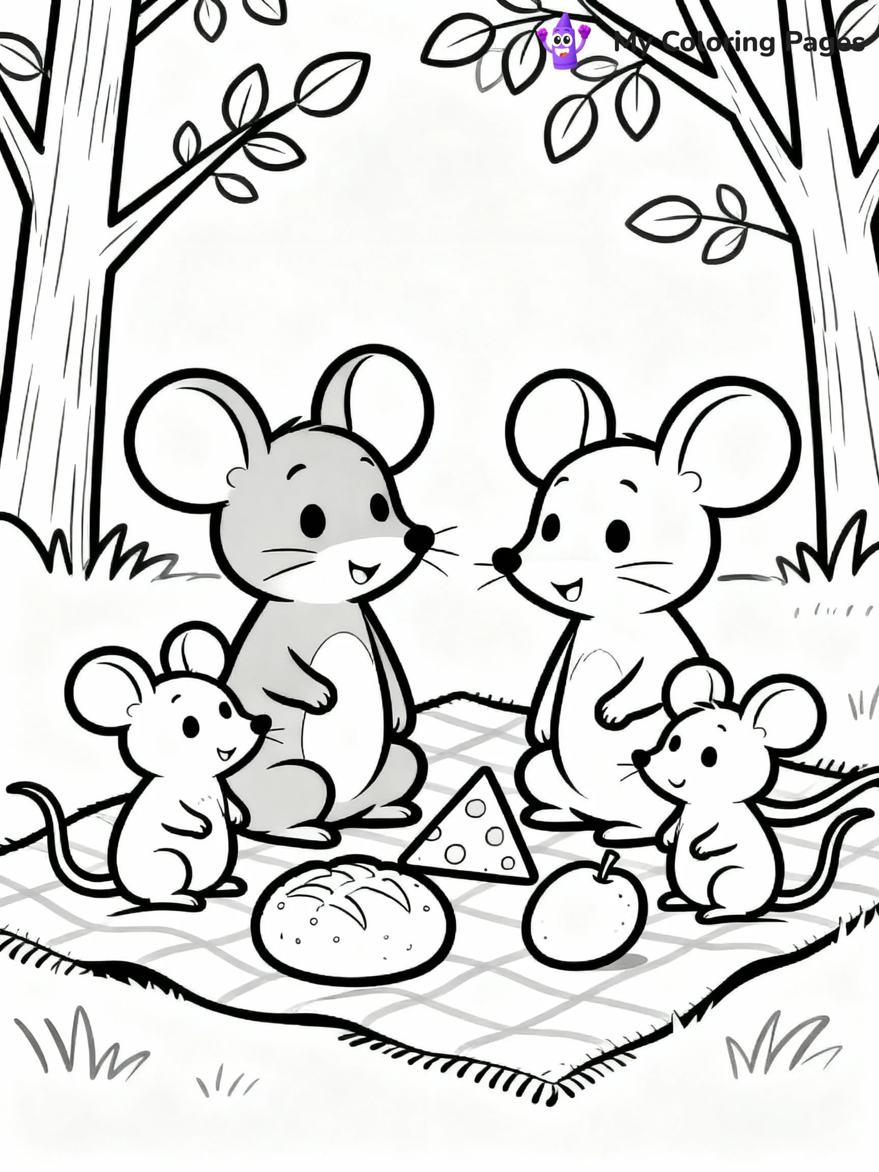 Mouse Coloring Pages - 8