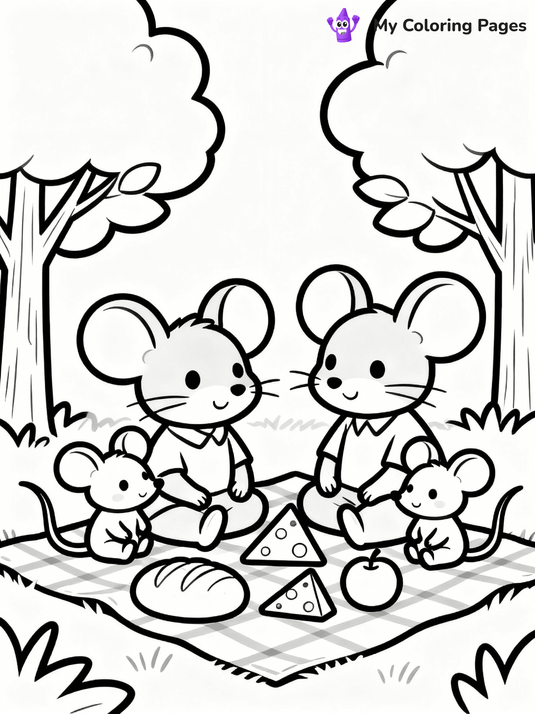 Mouse Coloring Pages - 7
