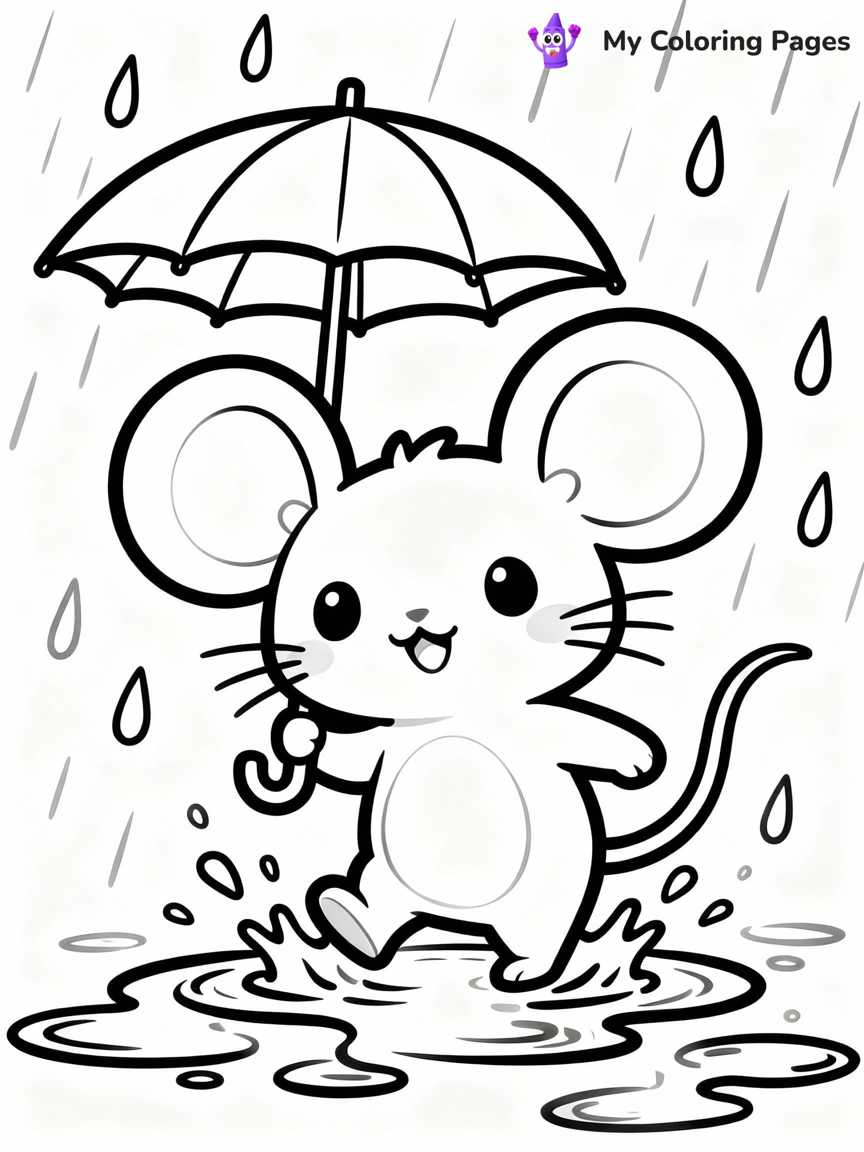 Mouse Coloring Pages - 6