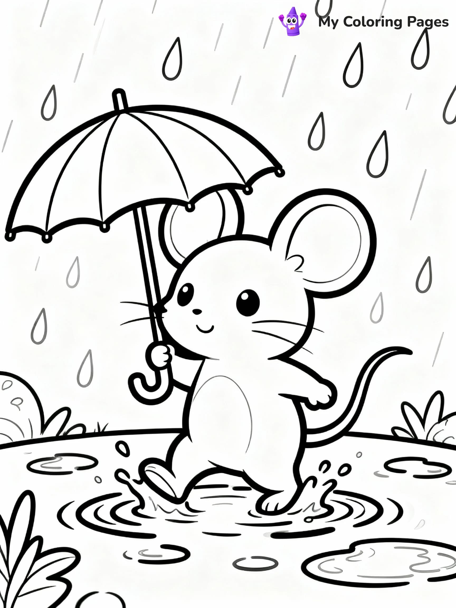 Mouse Coloring Pages - 5
