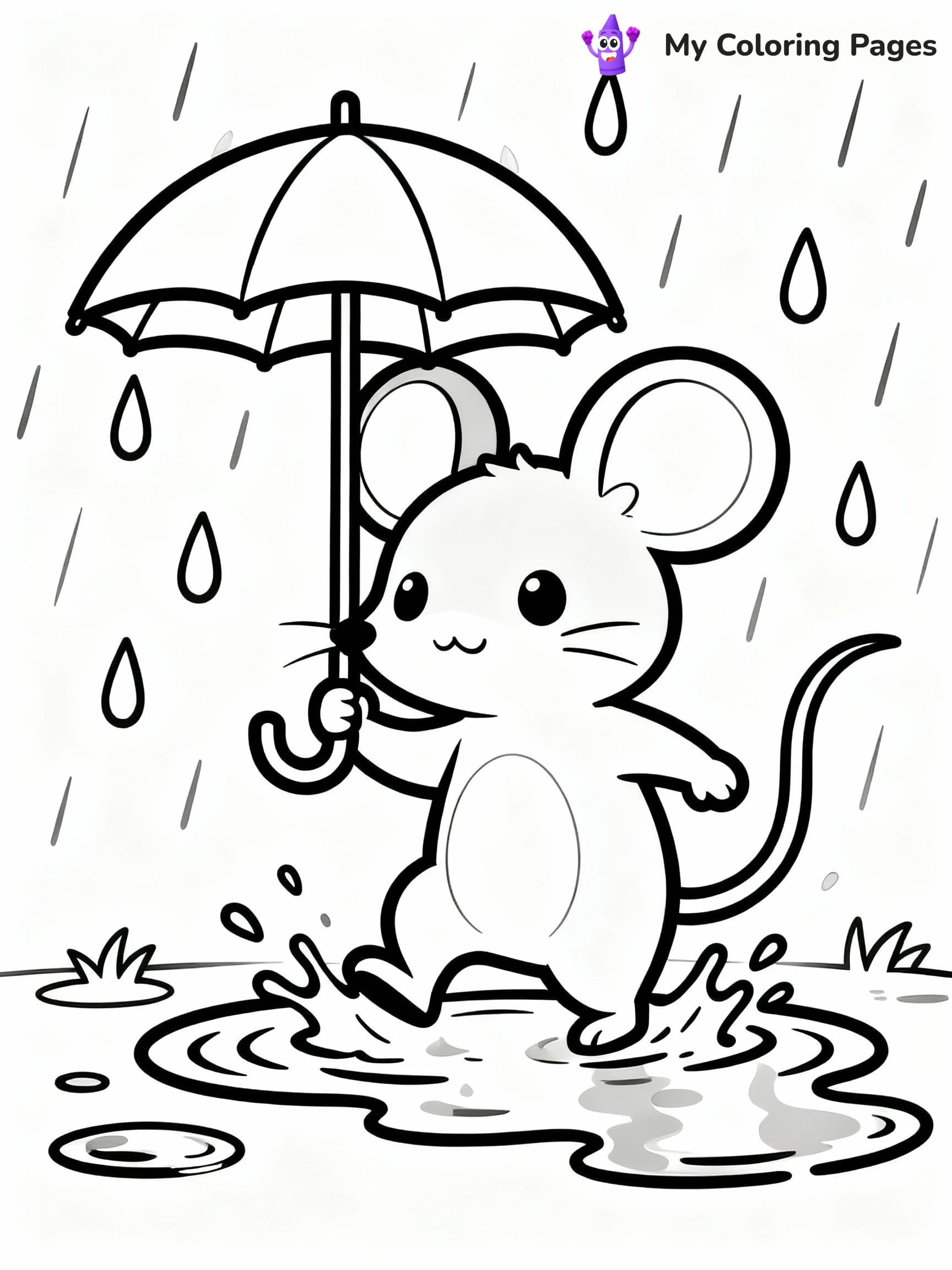Mouse Coloring Pages - 4