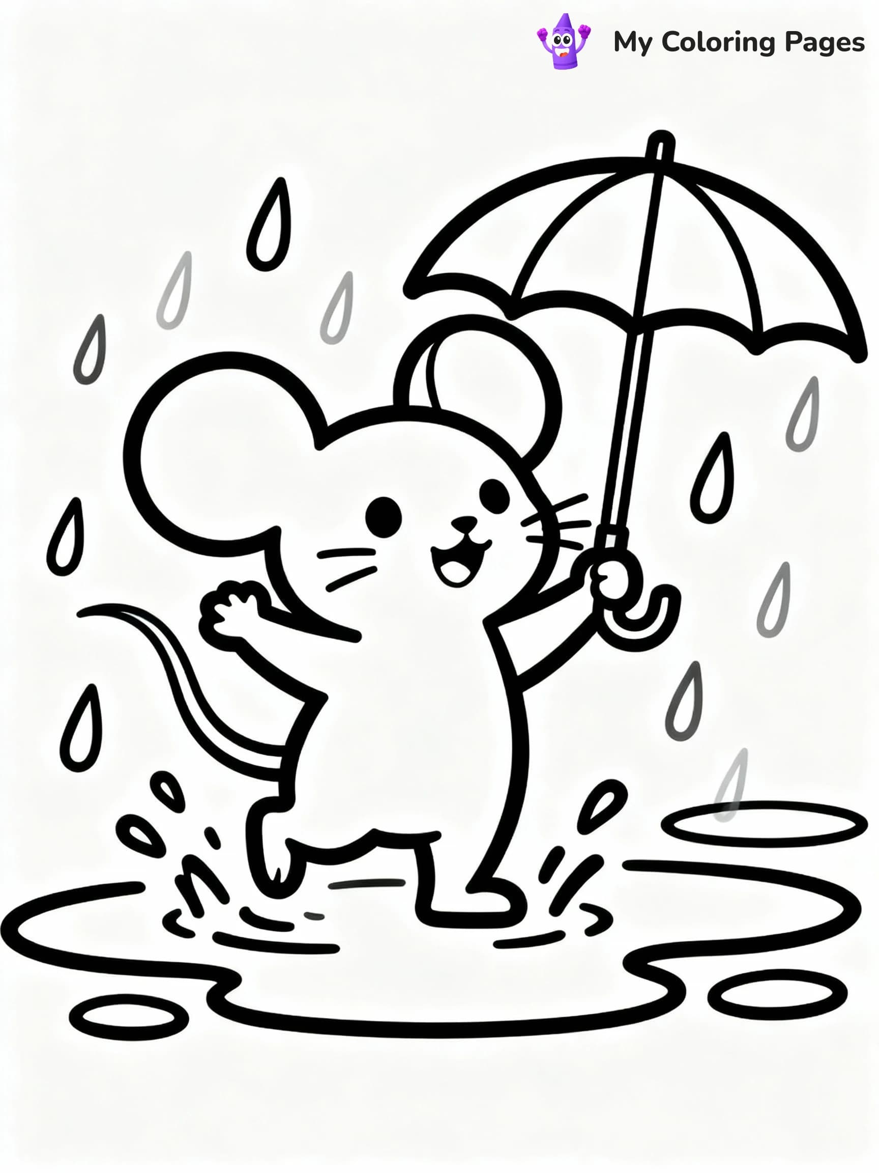 Mouse Coloring Pages - 3