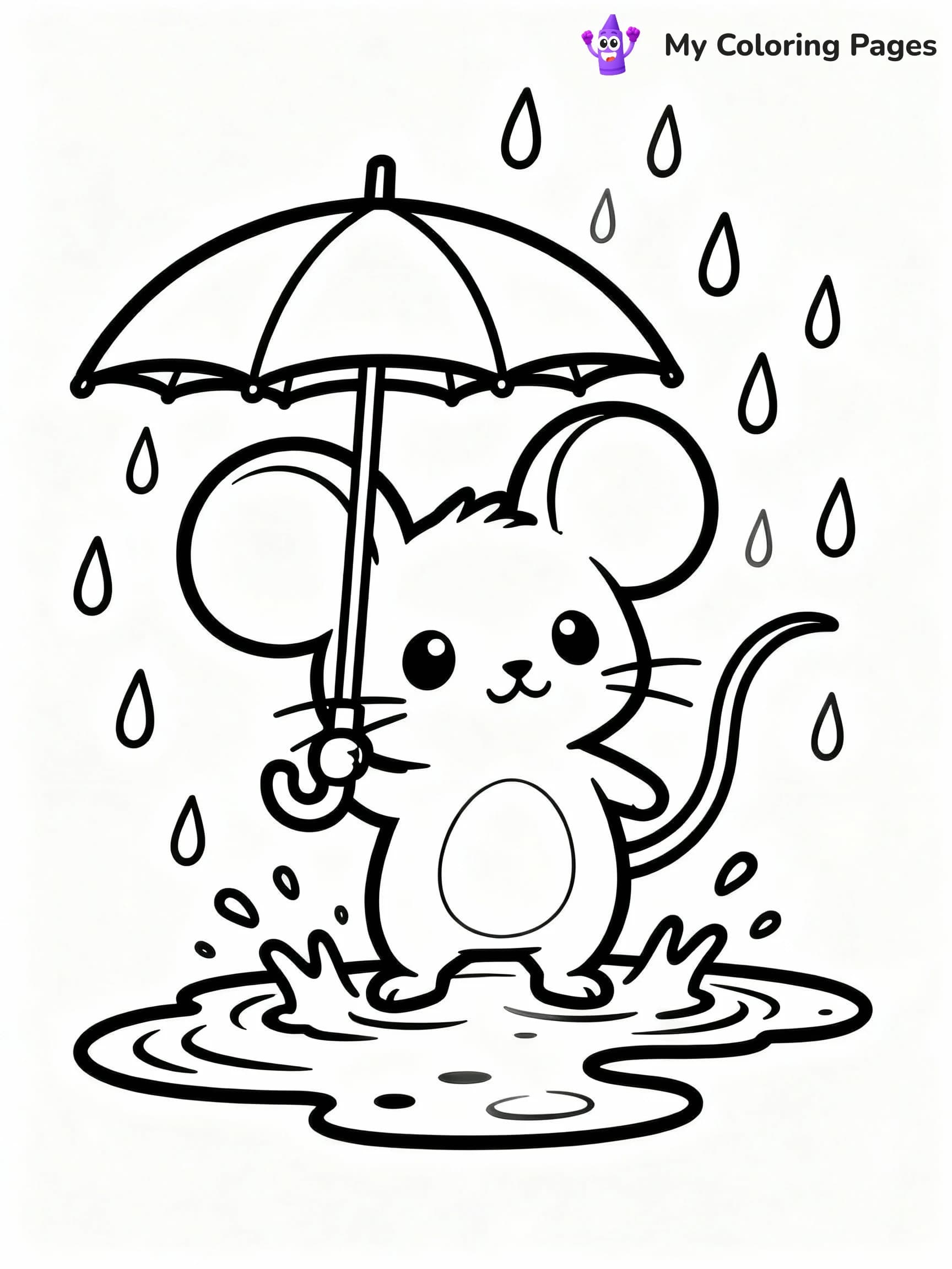 Mouse Coloring Pages - 2