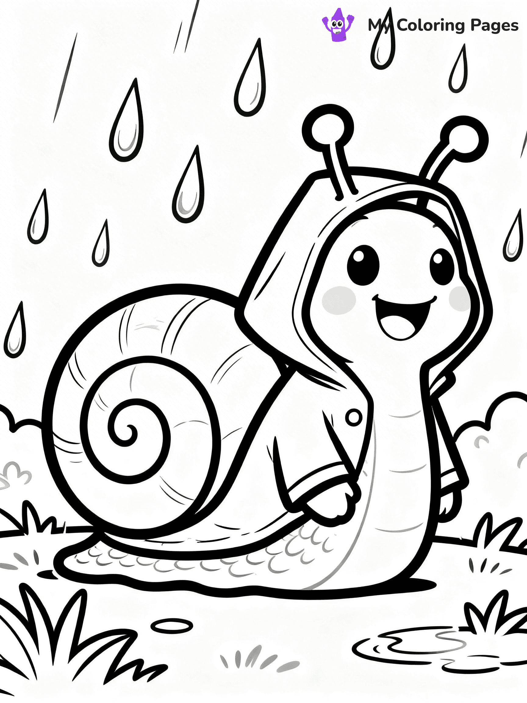 Snail Coloring Pages - 8