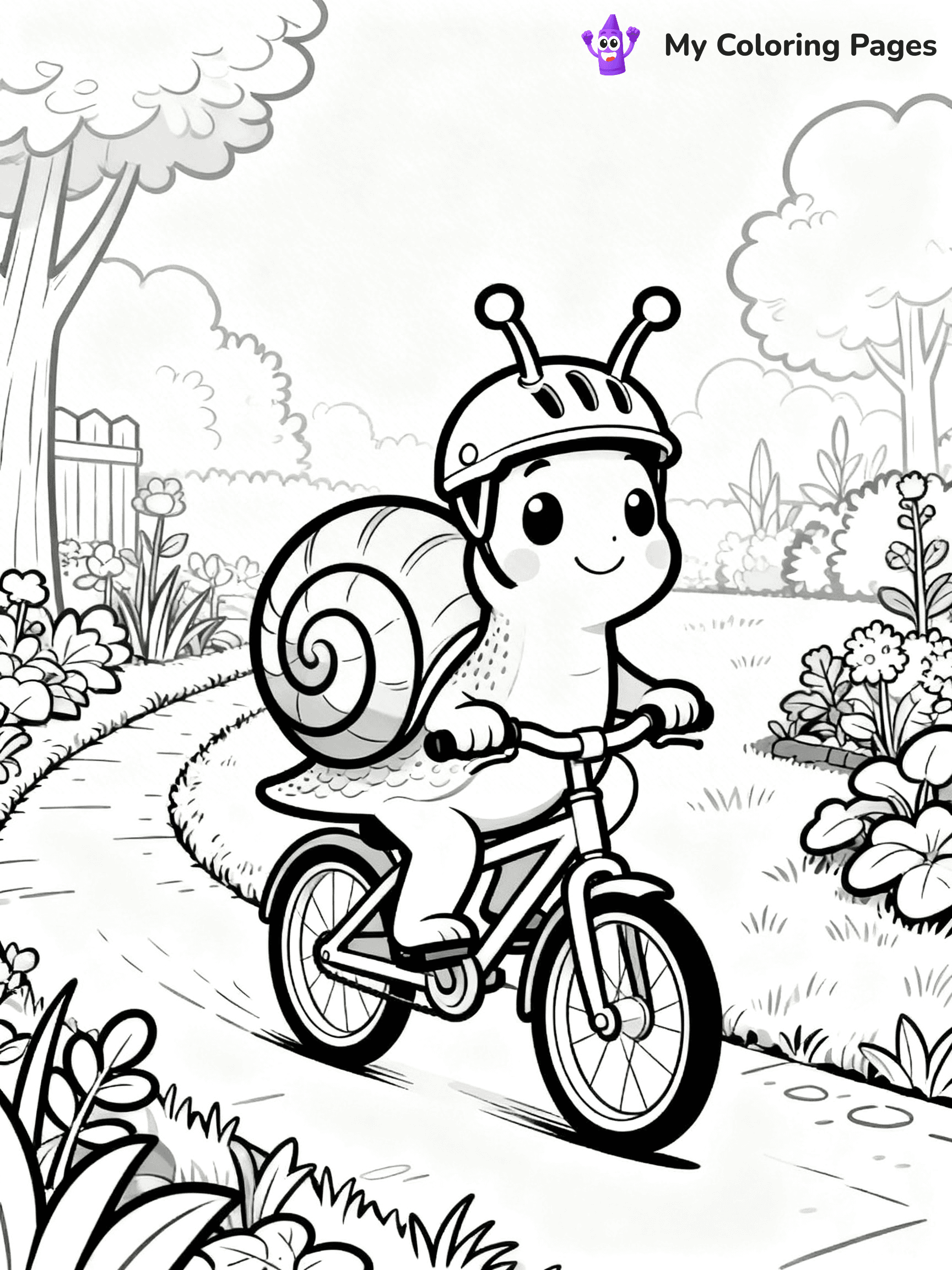 Snail Coloring Pages - 4