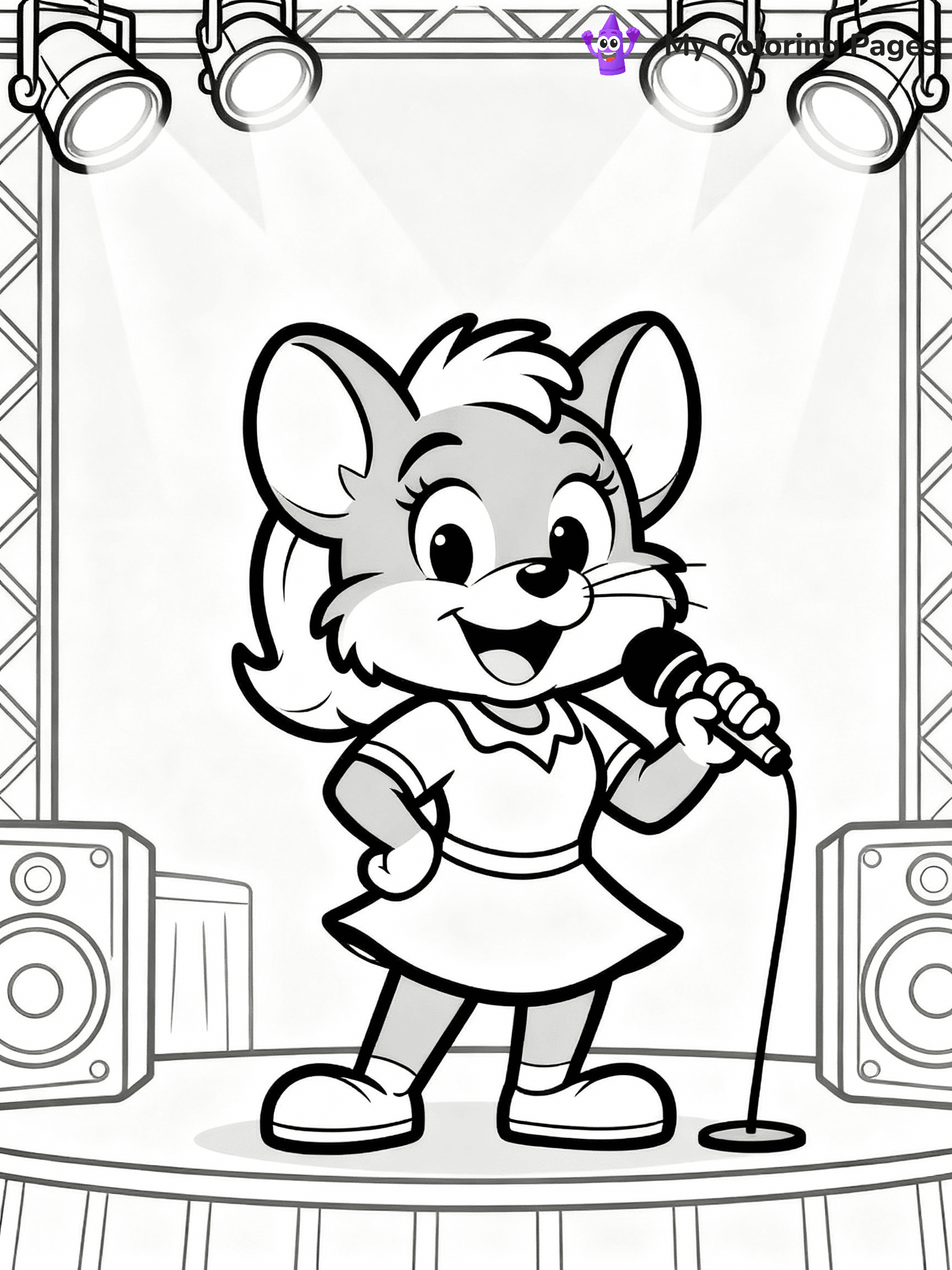 Chuck E Cheese Coloring Pages - 26