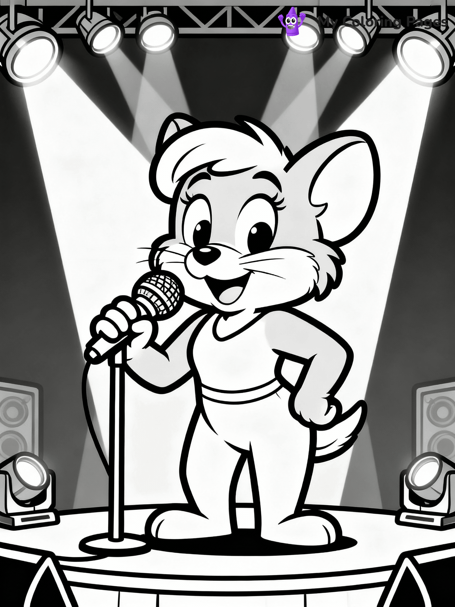 Chuck E Cheese Coloring Pages - 24