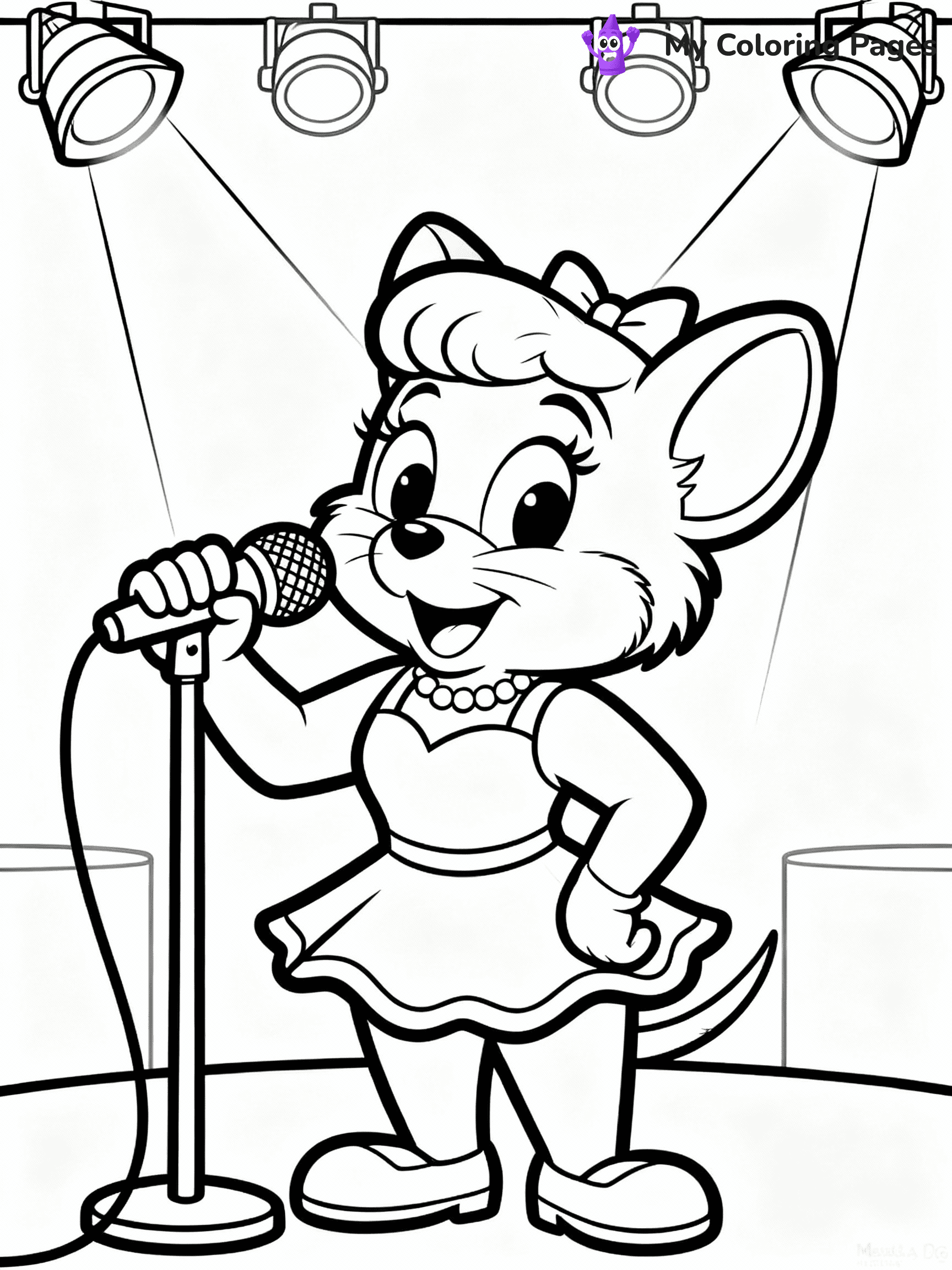 Chuck E Cheese Coloring Pages - 23