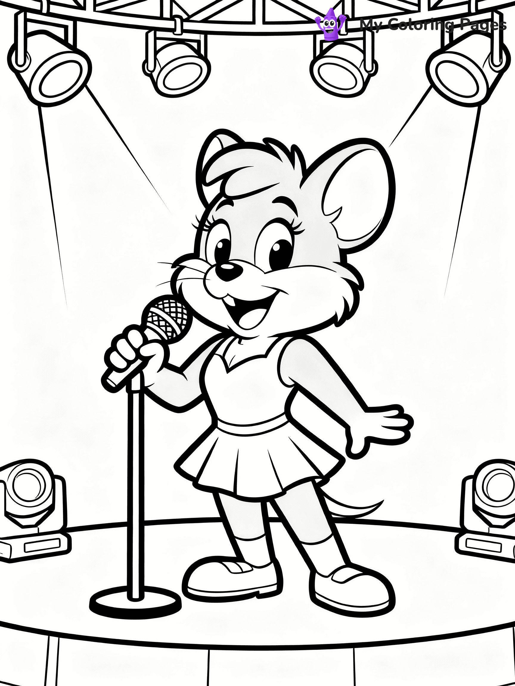 Chuck E Cheese Coloring Pages - 22