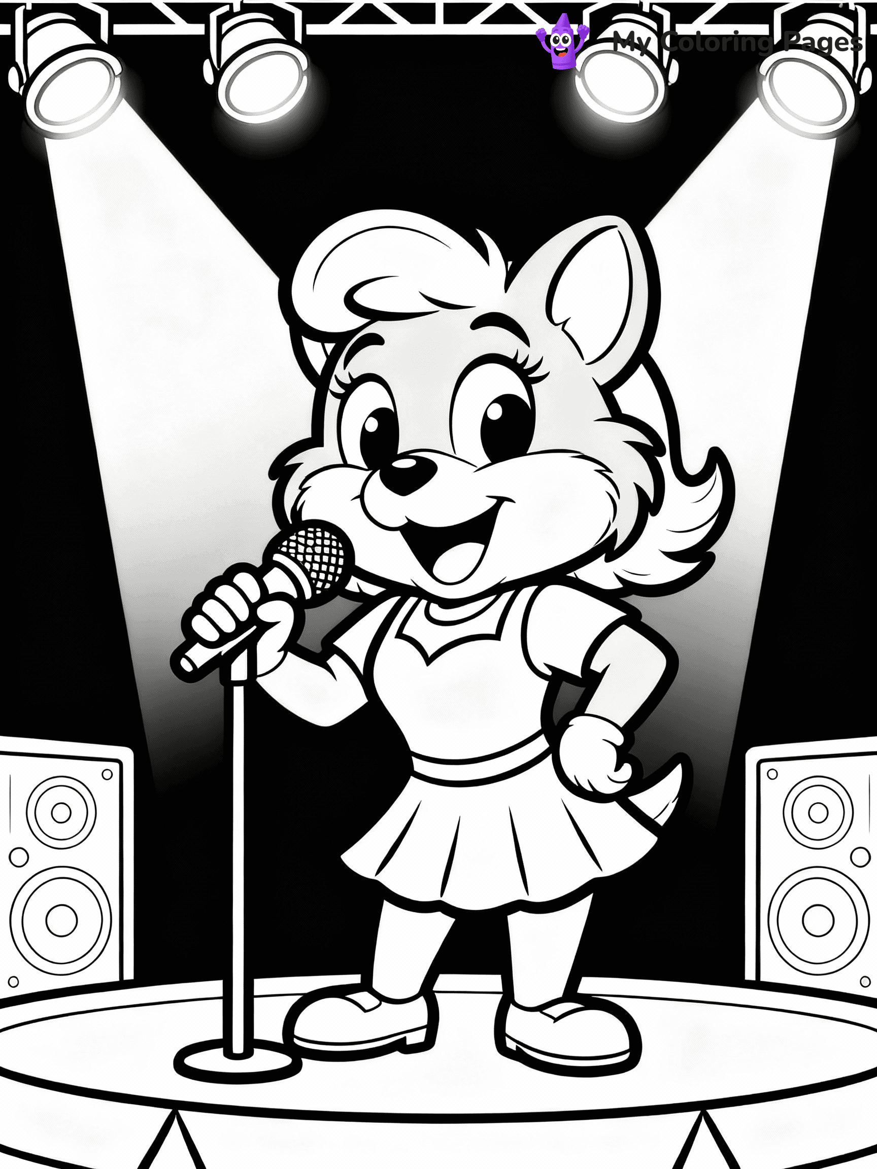 Chuck E Cheese Coloring Pages - 21