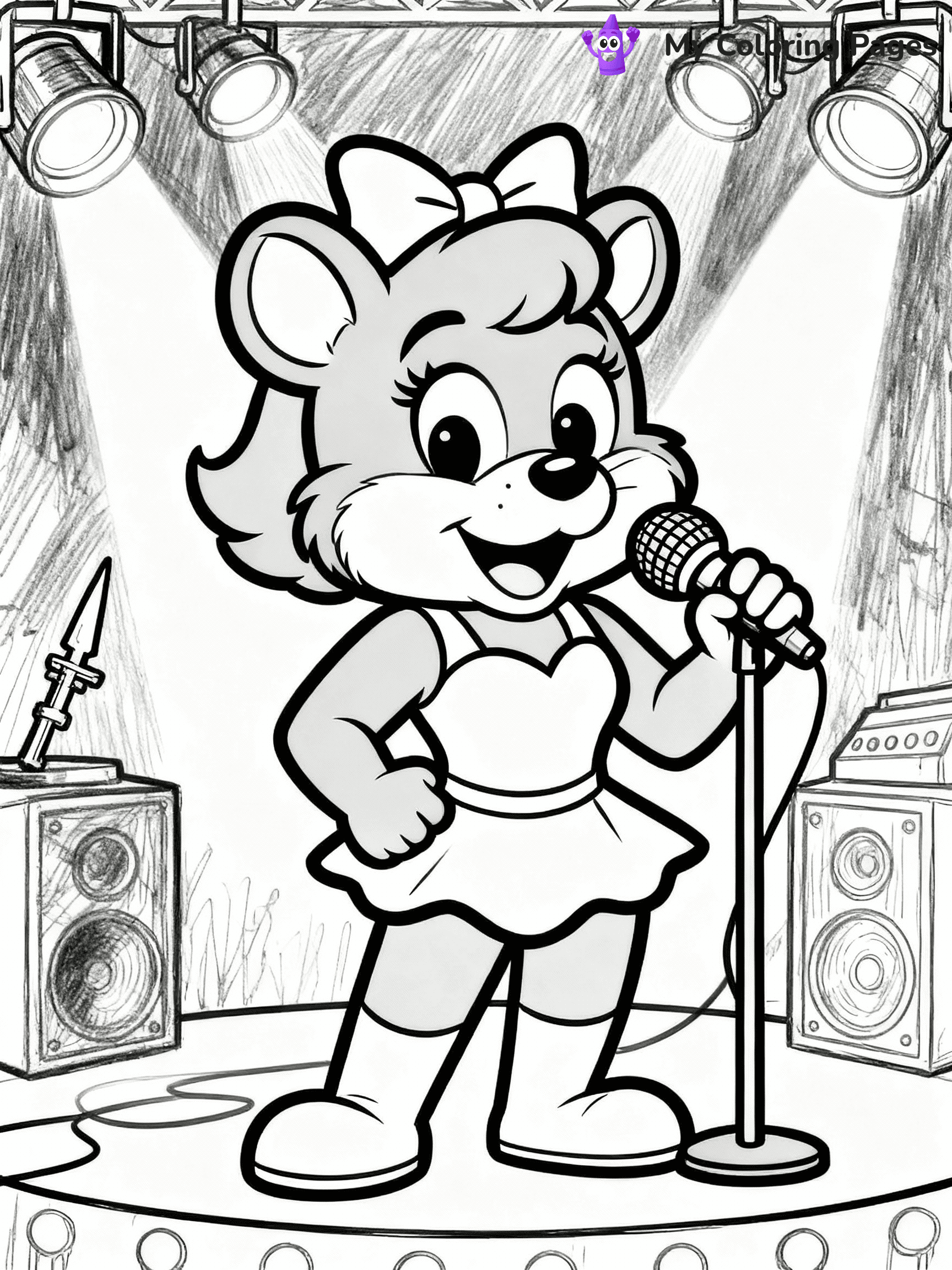 Chuck E Cheese Coloring Pages - 20