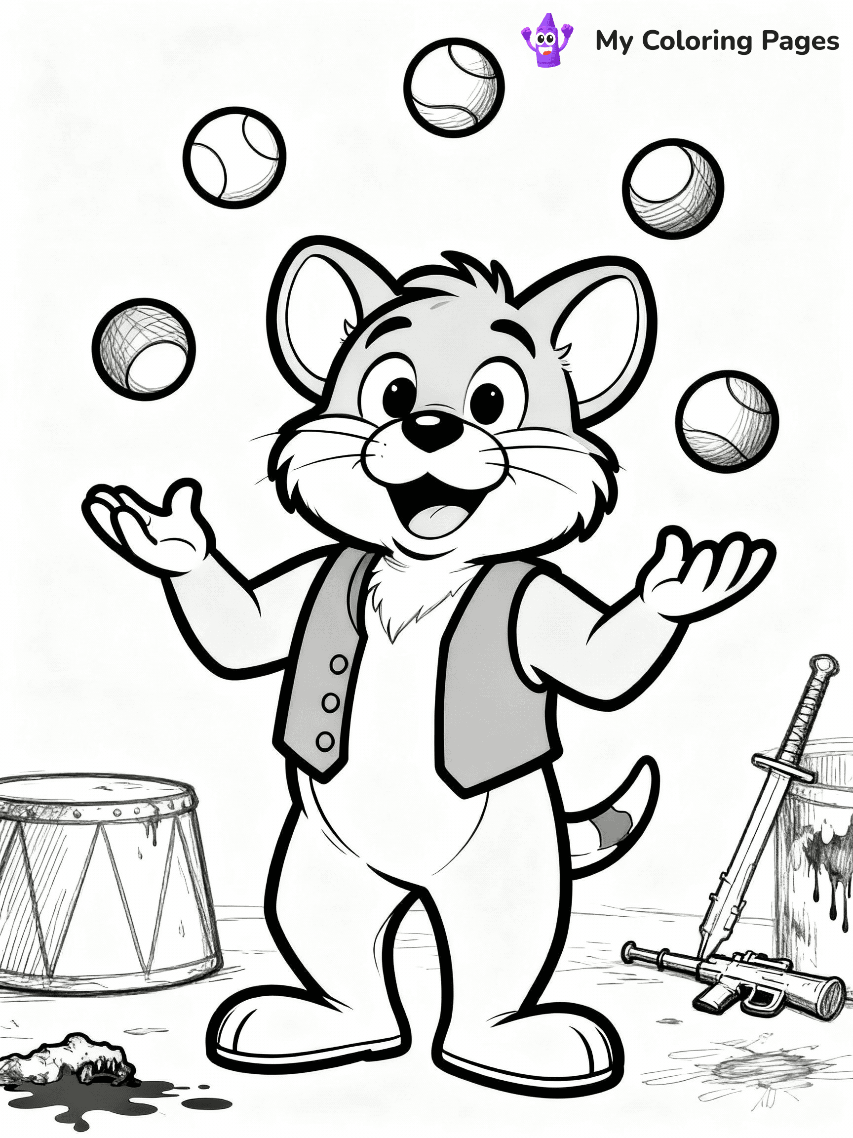 Chuck E Cheese Coloring Pages - 19