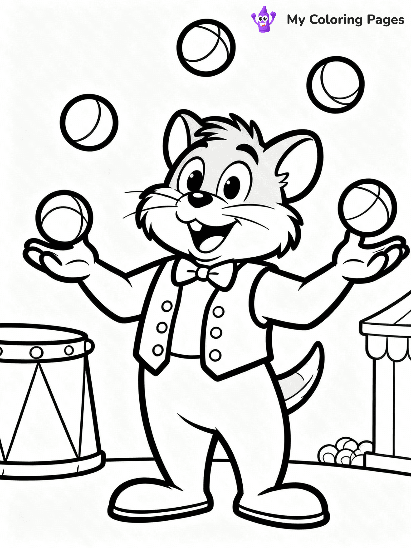 Chuck E Cheese Coloring Pages - 17