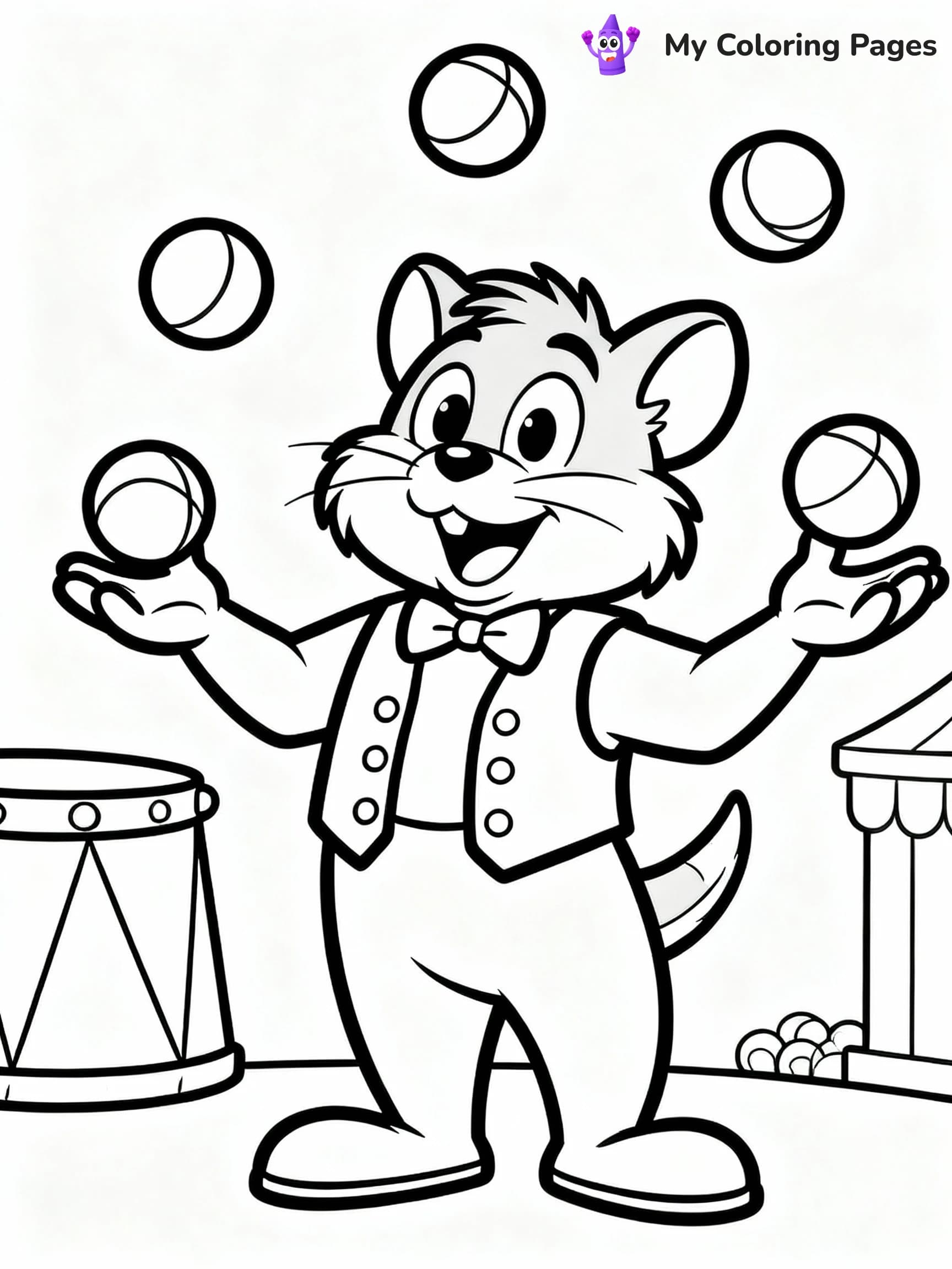 Chuck E Cheese Coloring Pages - 17