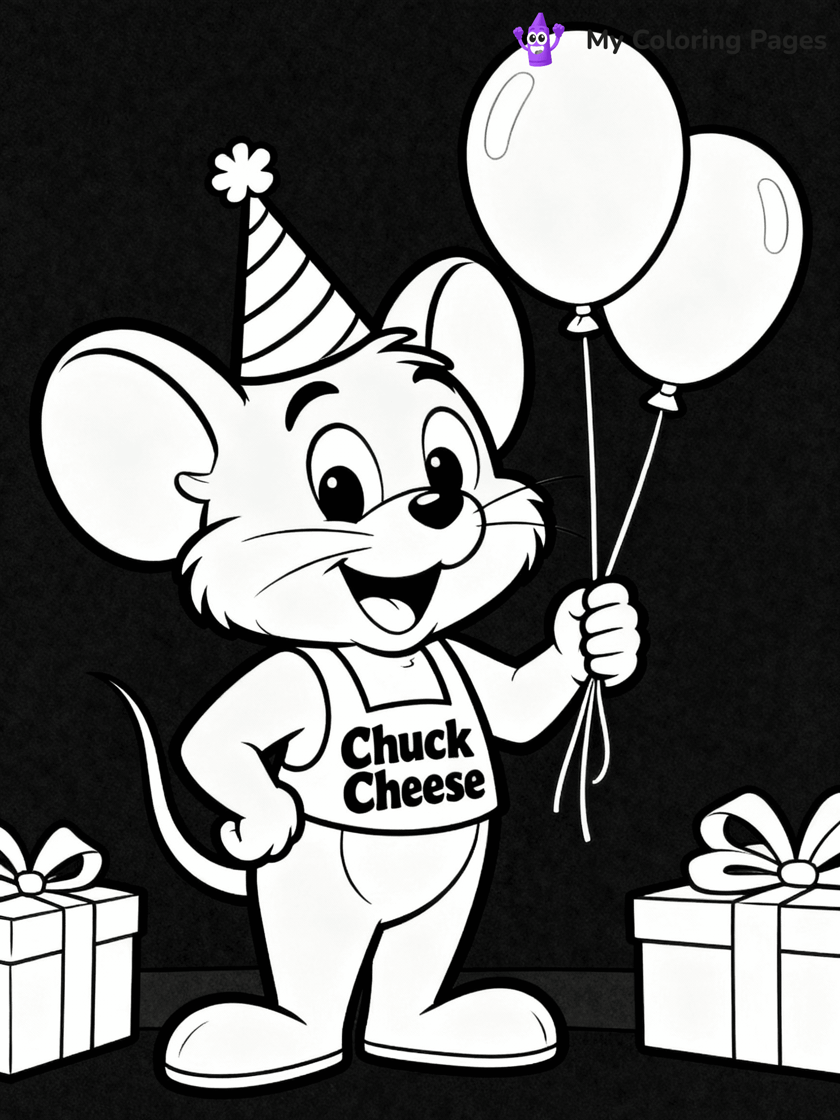 Chuck E Cheese Coloring Pages - 4