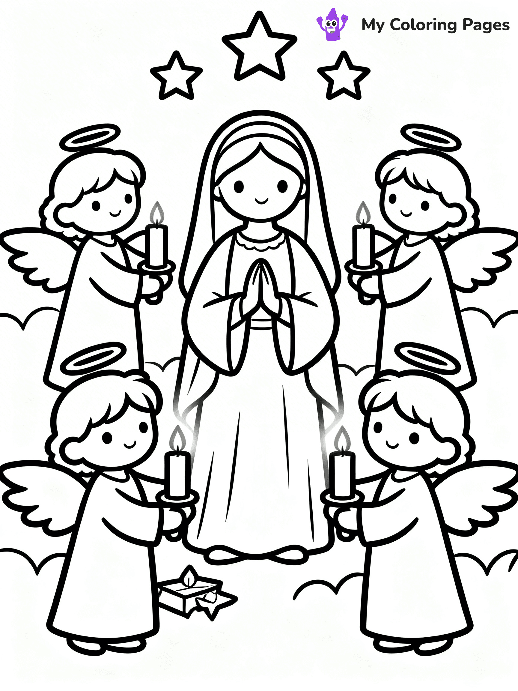 Mary And Jesus Coloring Pages - 83