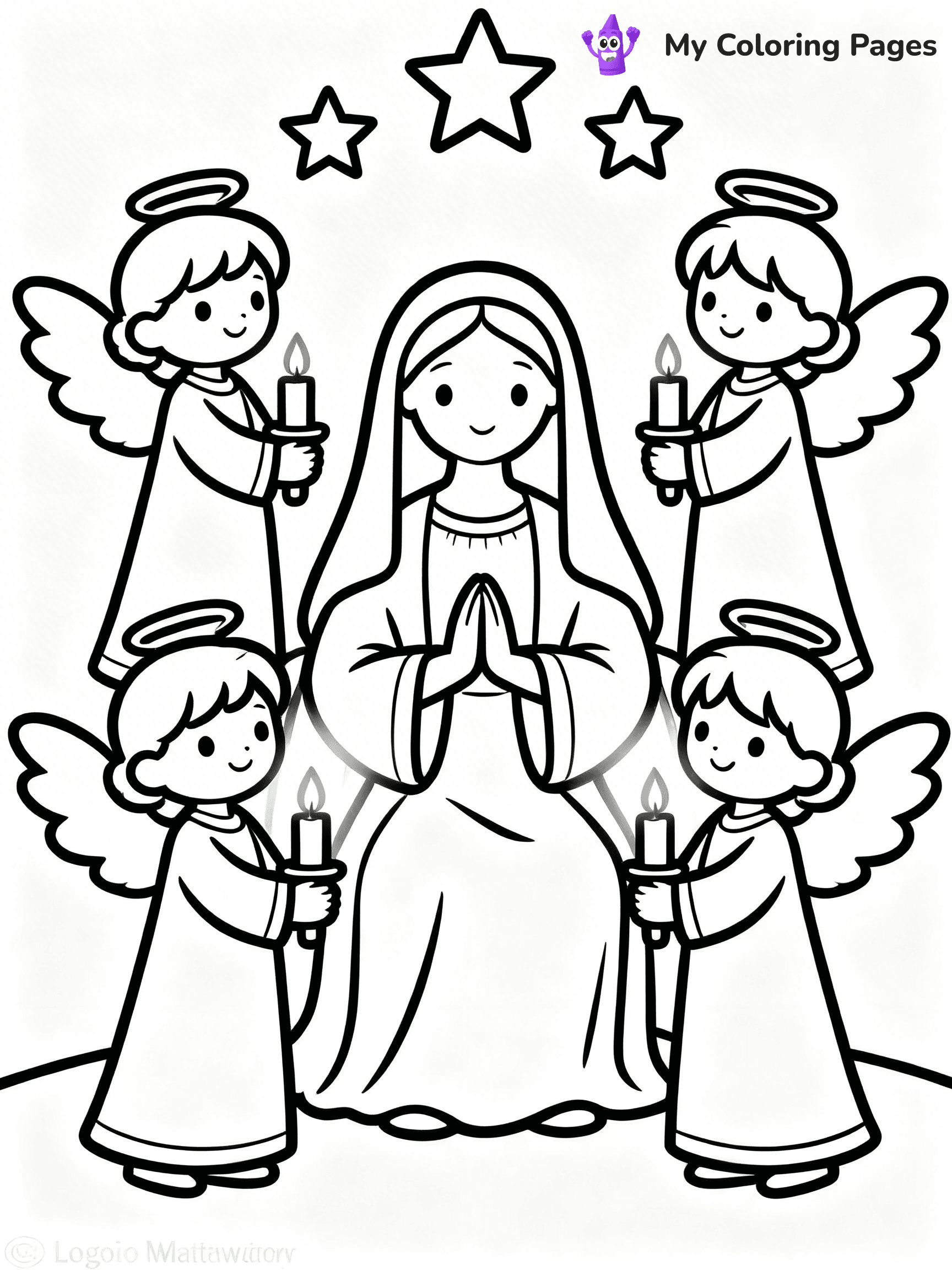 Mary And Jesus Coloring Pages - 82