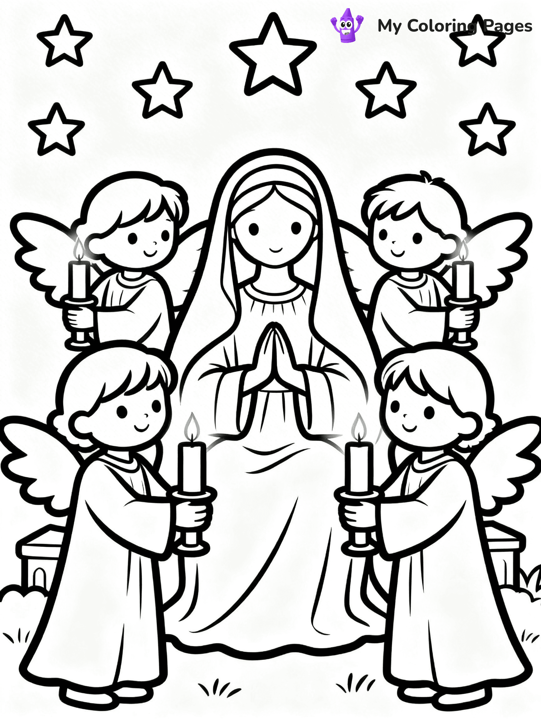 Mary And Jesus Coloring Pages - 81