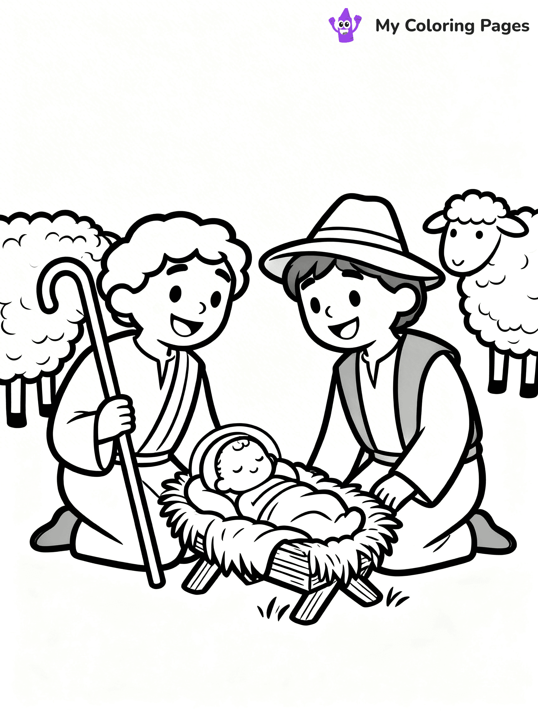 Mary And Jesus Coloring Pages - 71