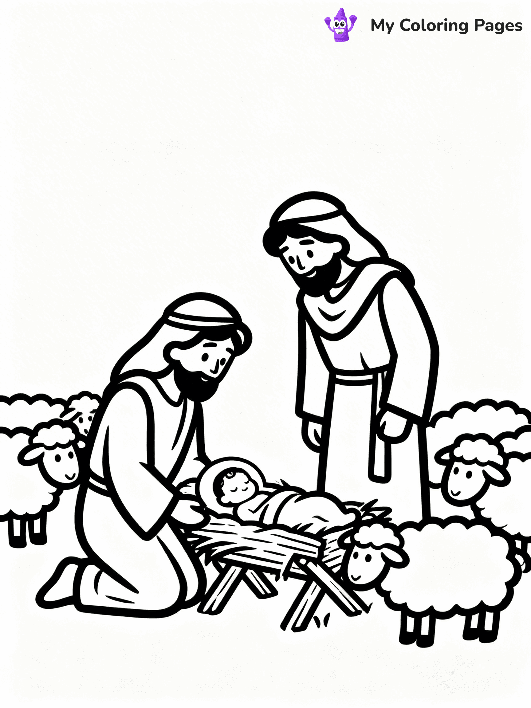 Mary And Jesus Coloring Pages - 70