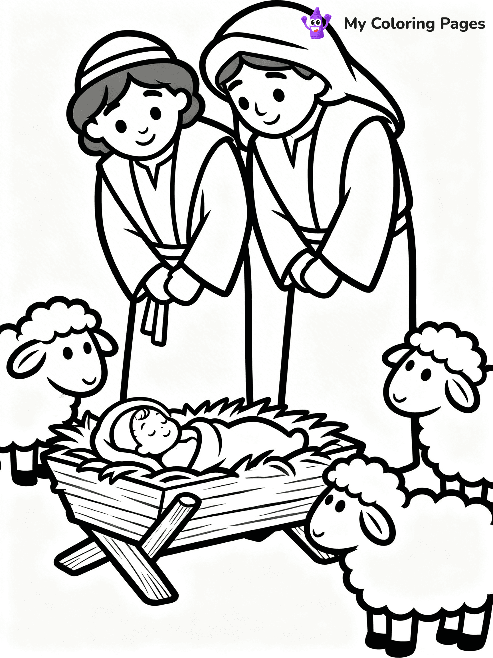 Mary And Jesus Coloring Pages - 67