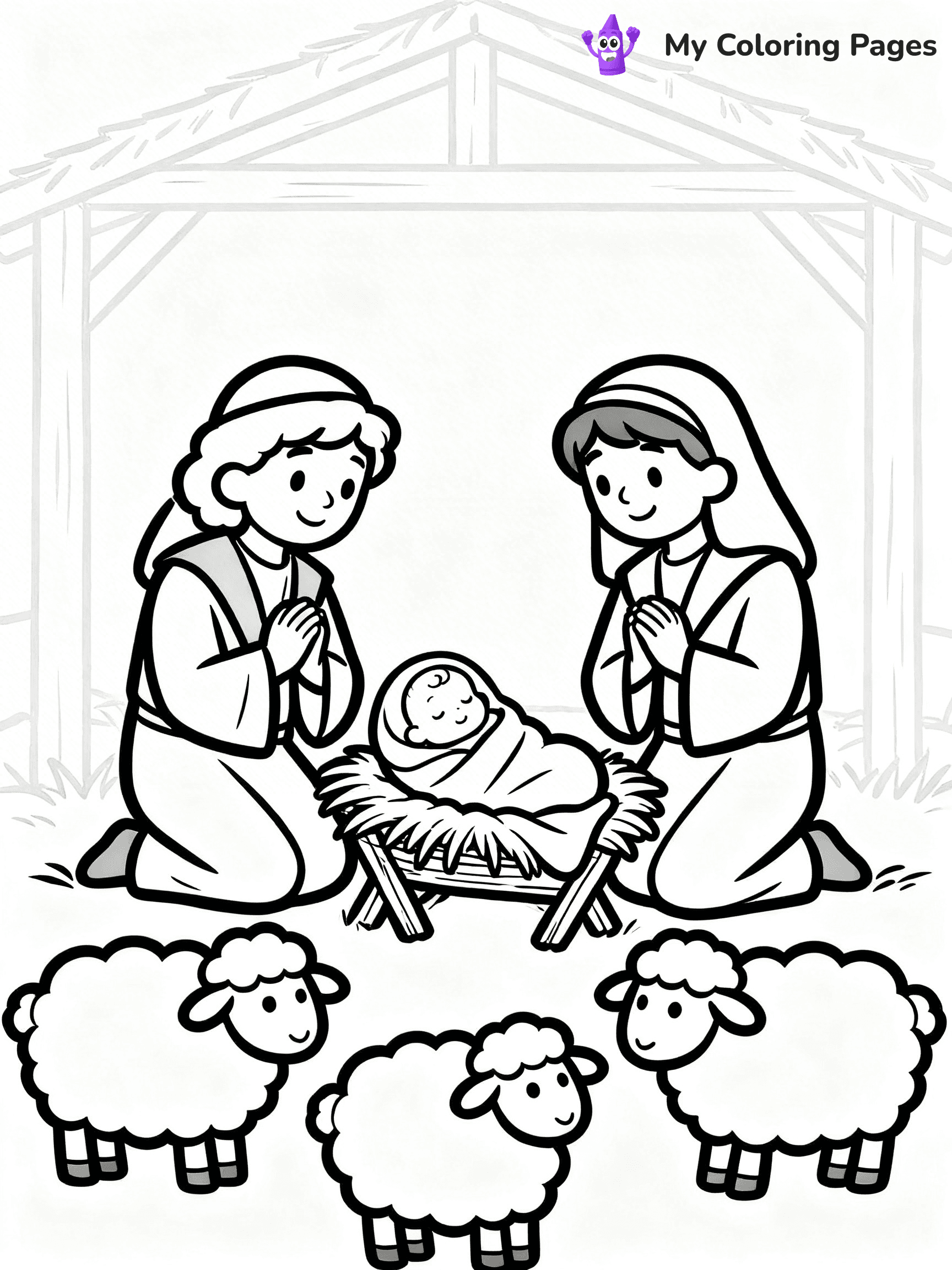 Mary And Jesus Coloring Pages - 66