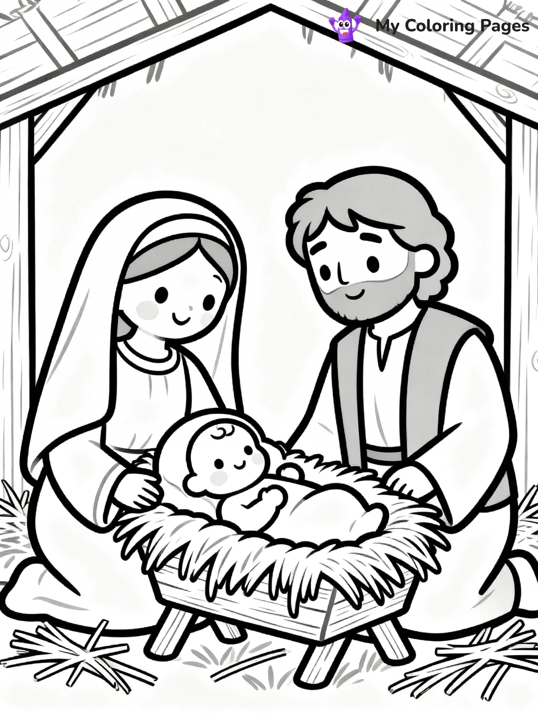 Mary And Jesus Coloring Pages - 61