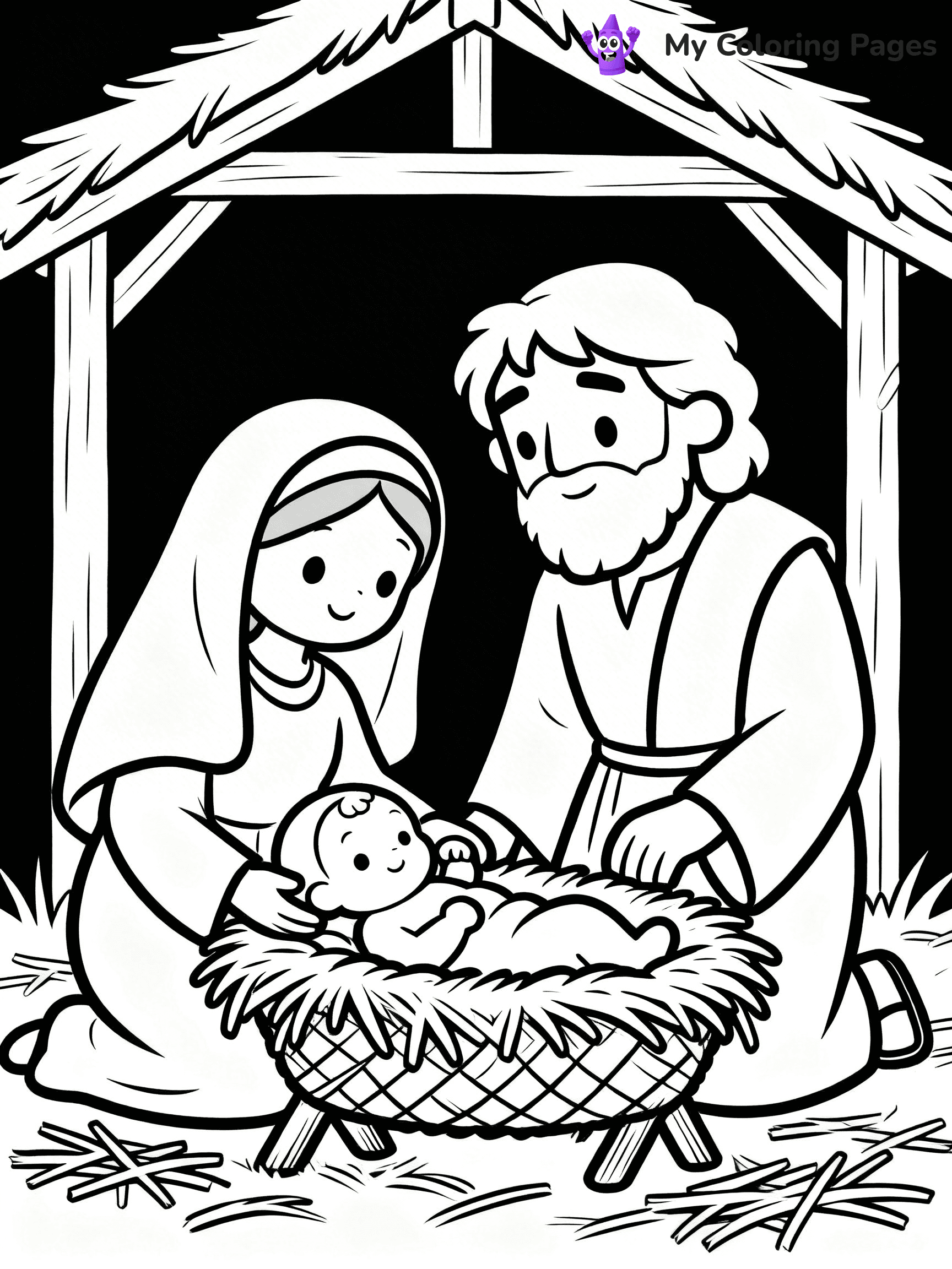 Mary And Jesus Coloring Pages - 58