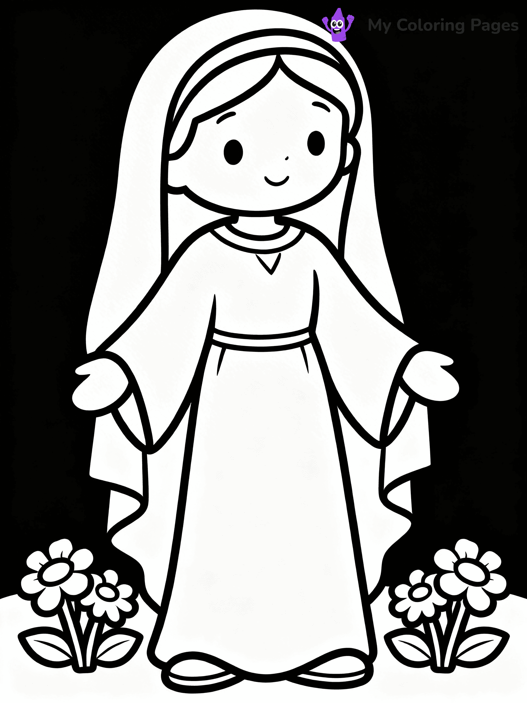 Mary And Jesus Coloring Pages - 55