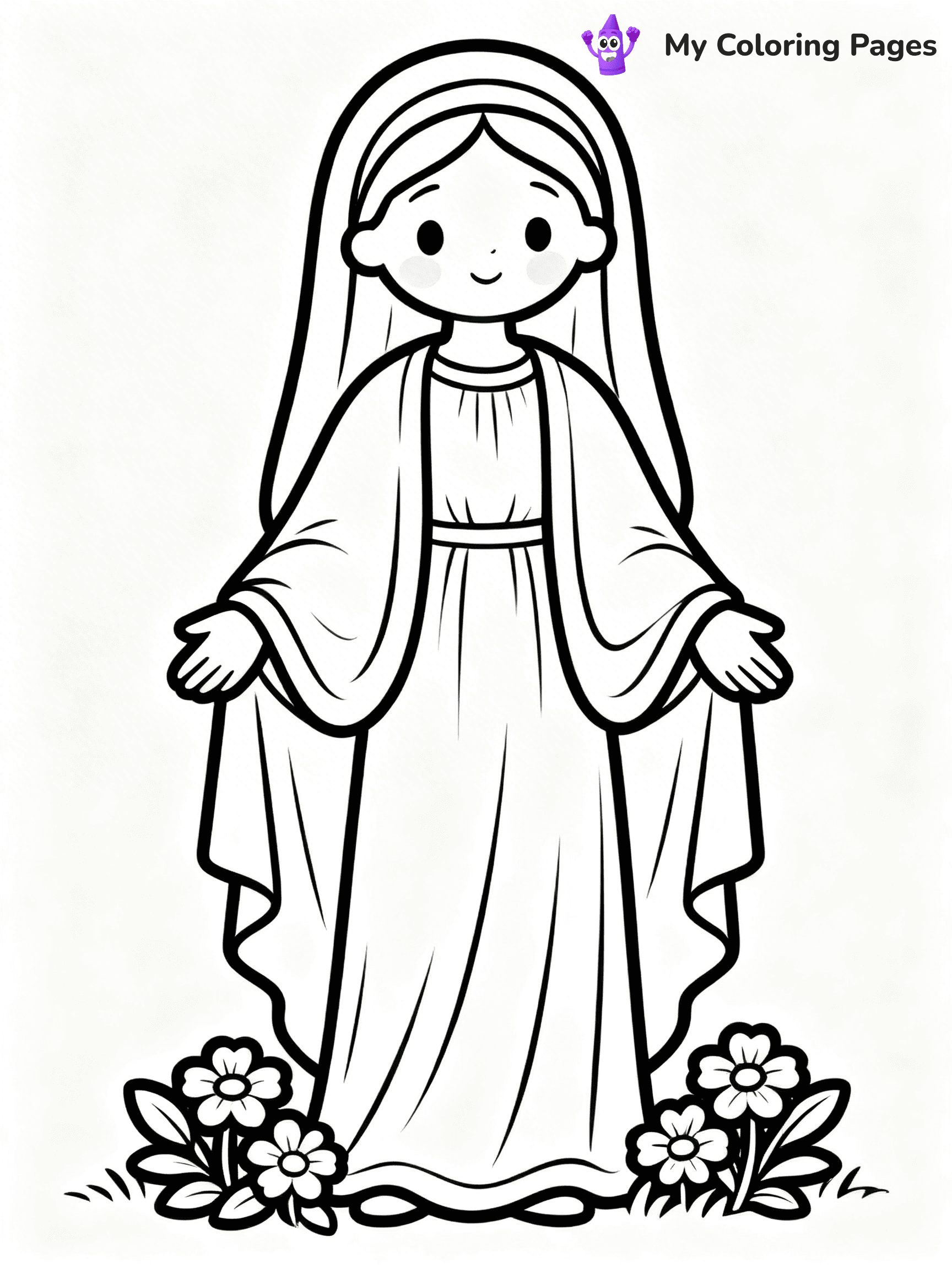 Mary And Jesus Coloring Pages - 53