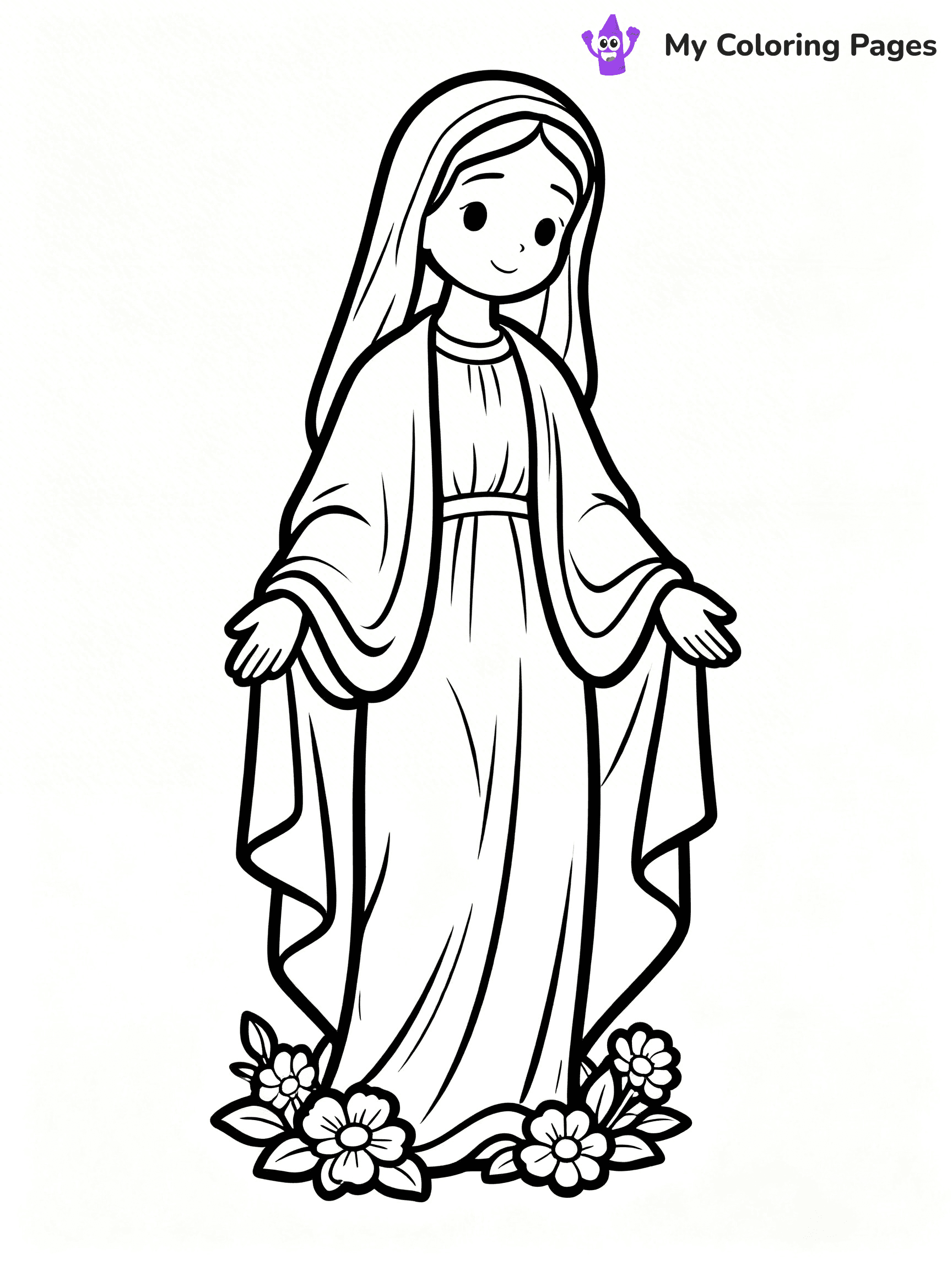 Mary And Jesus Coloring Pages - 51