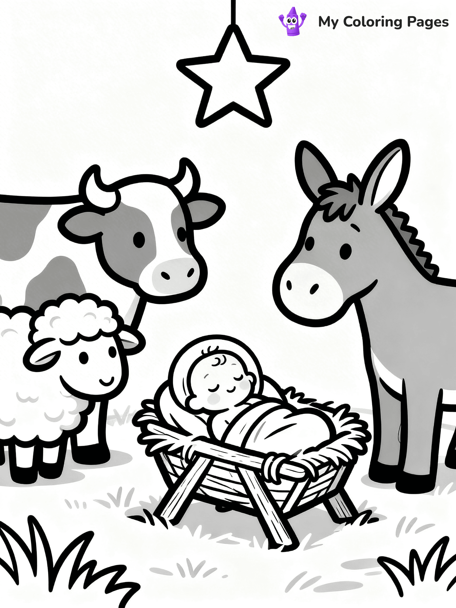 Mary And Jesus Coloring Pages - 35