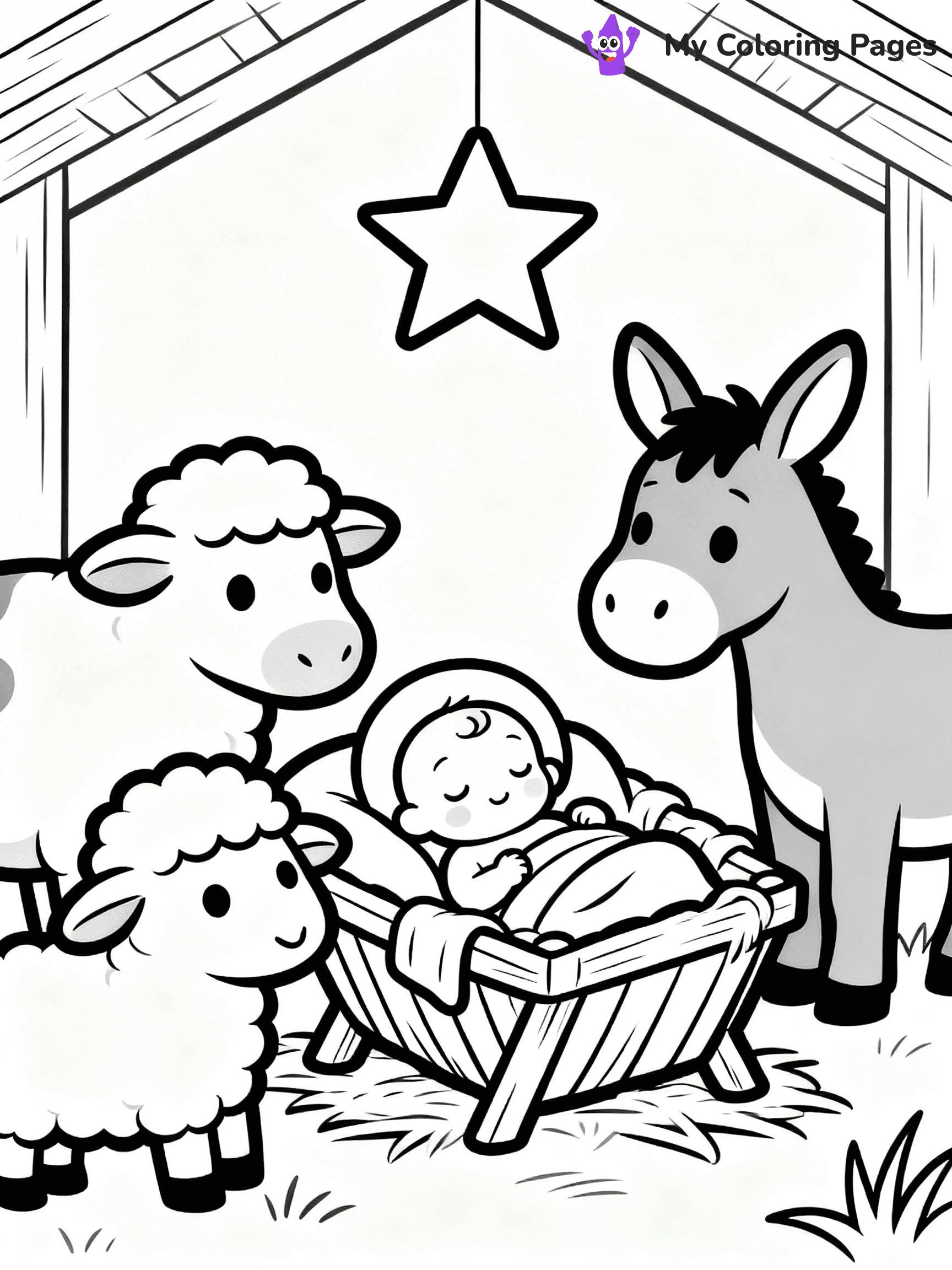 Mary And Jesus Coloring Pages - 34