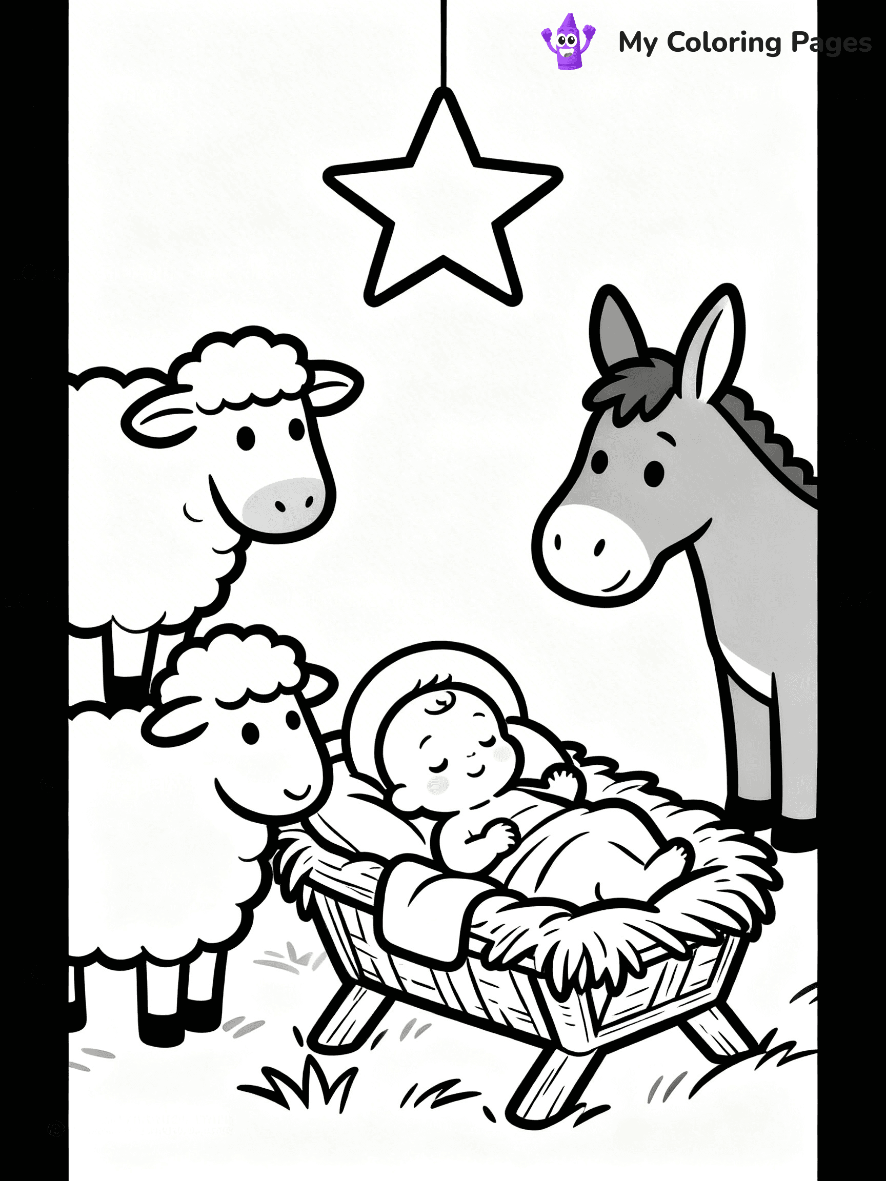 Mary And Jesus Coloring Pages - 31