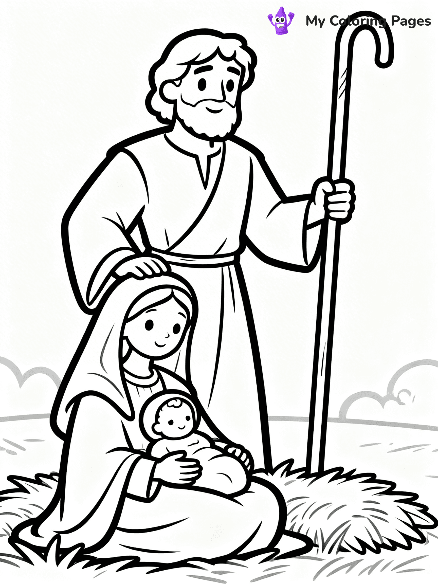 Mary And Jesus Coloring Pages - 21
