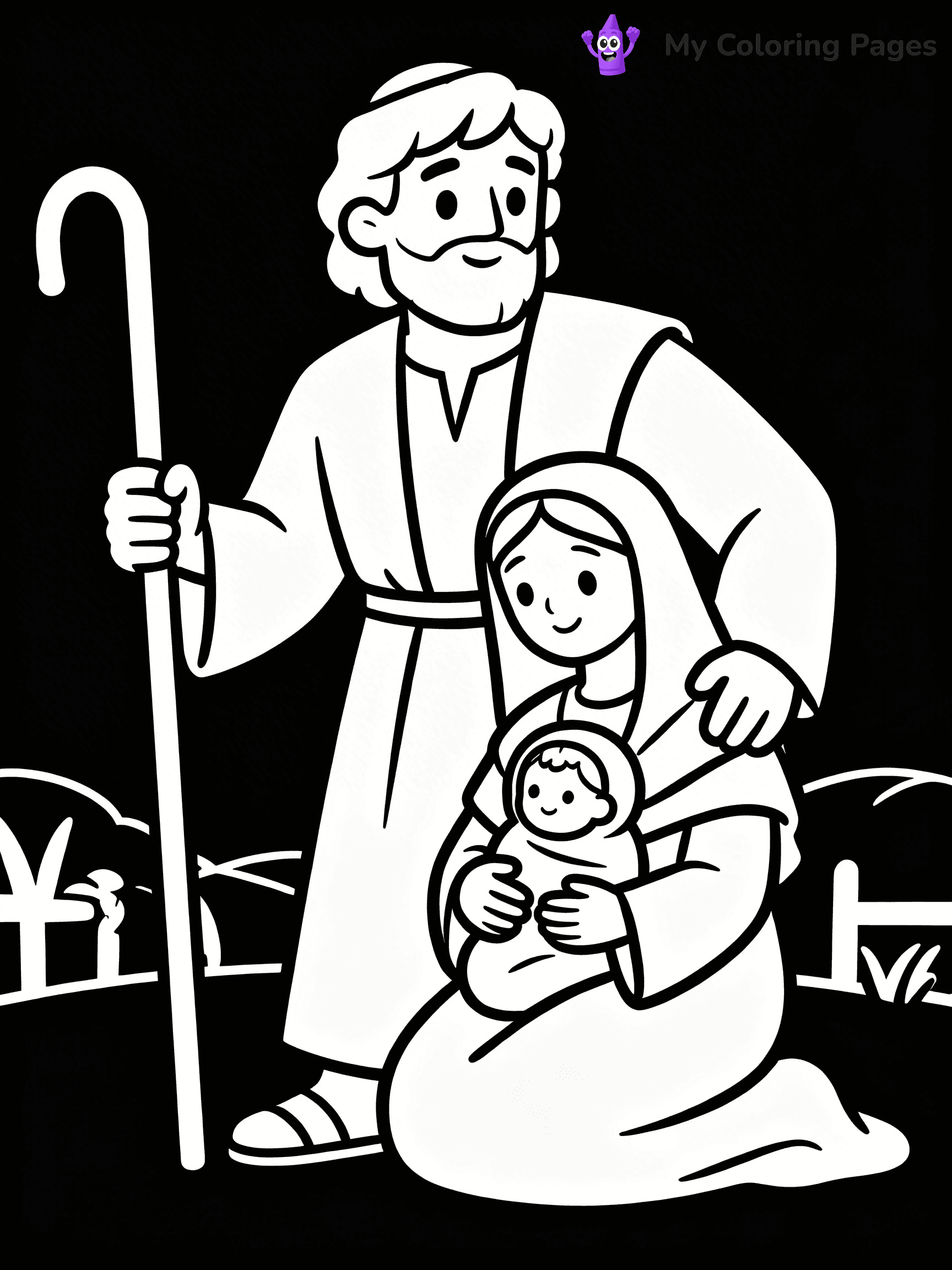 Mary And Jesus Coloring Pages - 20