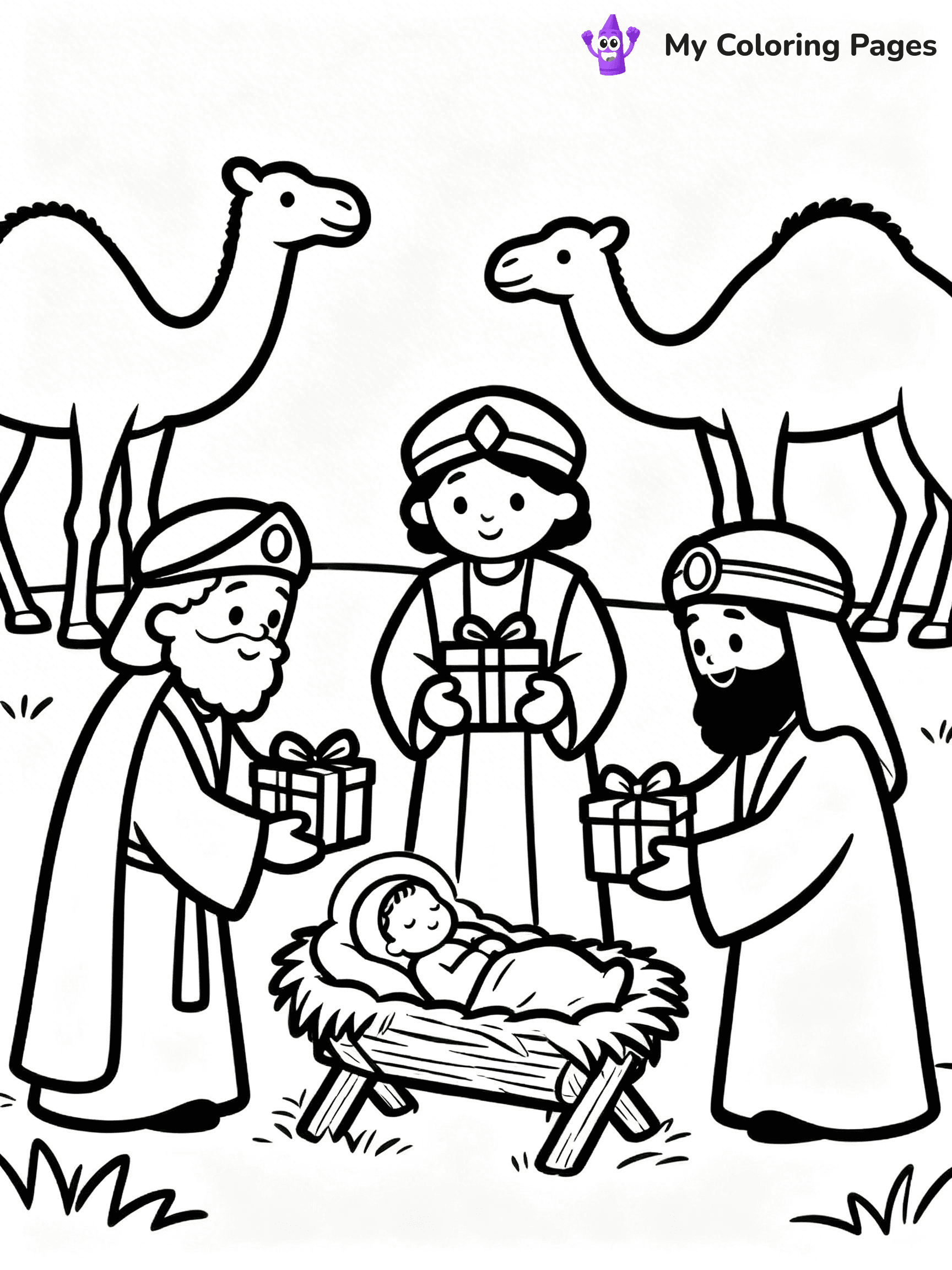 Mary And Jesus Coloring Pages - 2