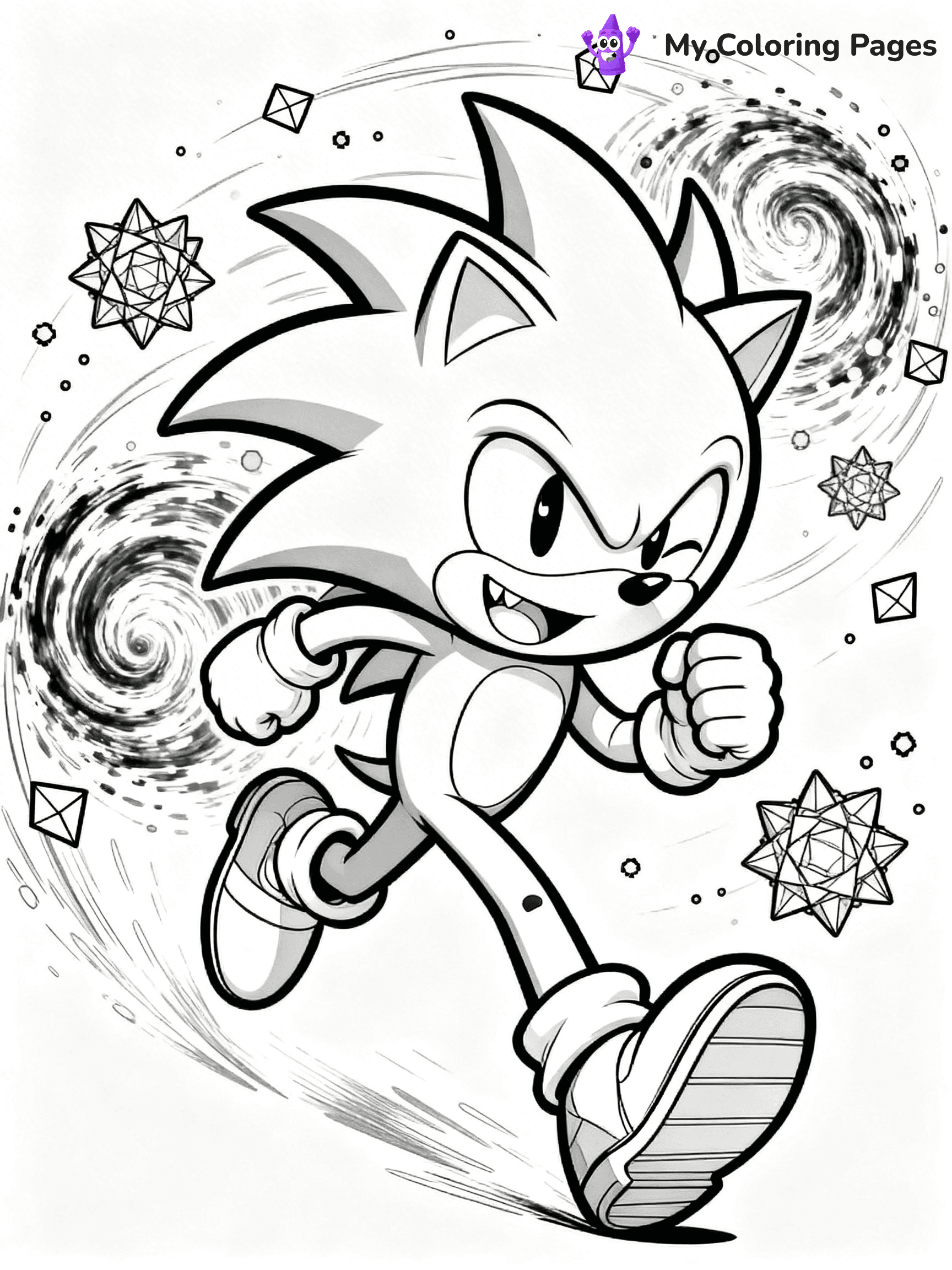 Hyper Sonic Coloring Pages - 26