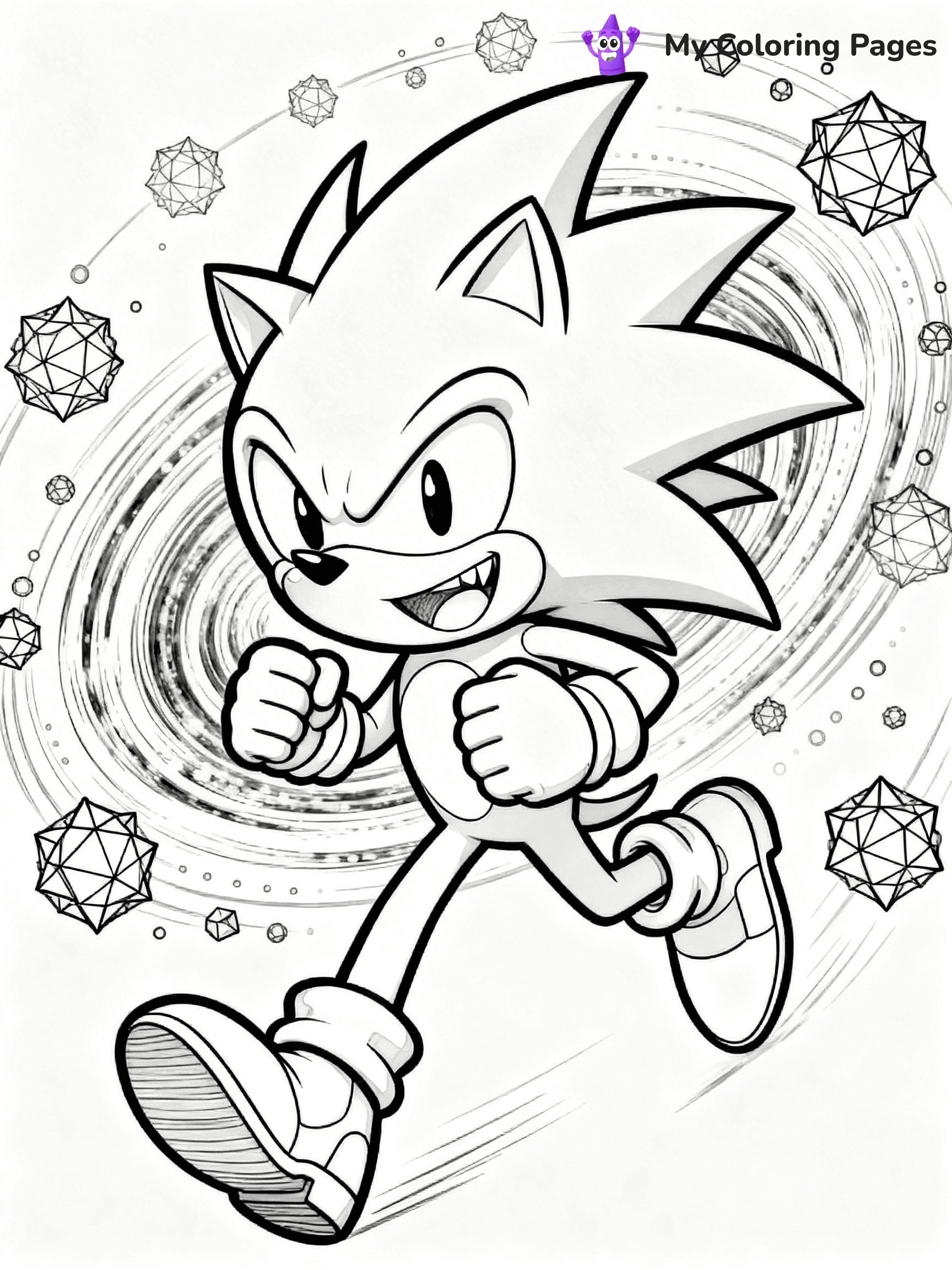 Hyper Sonic Coloring Pages - 25