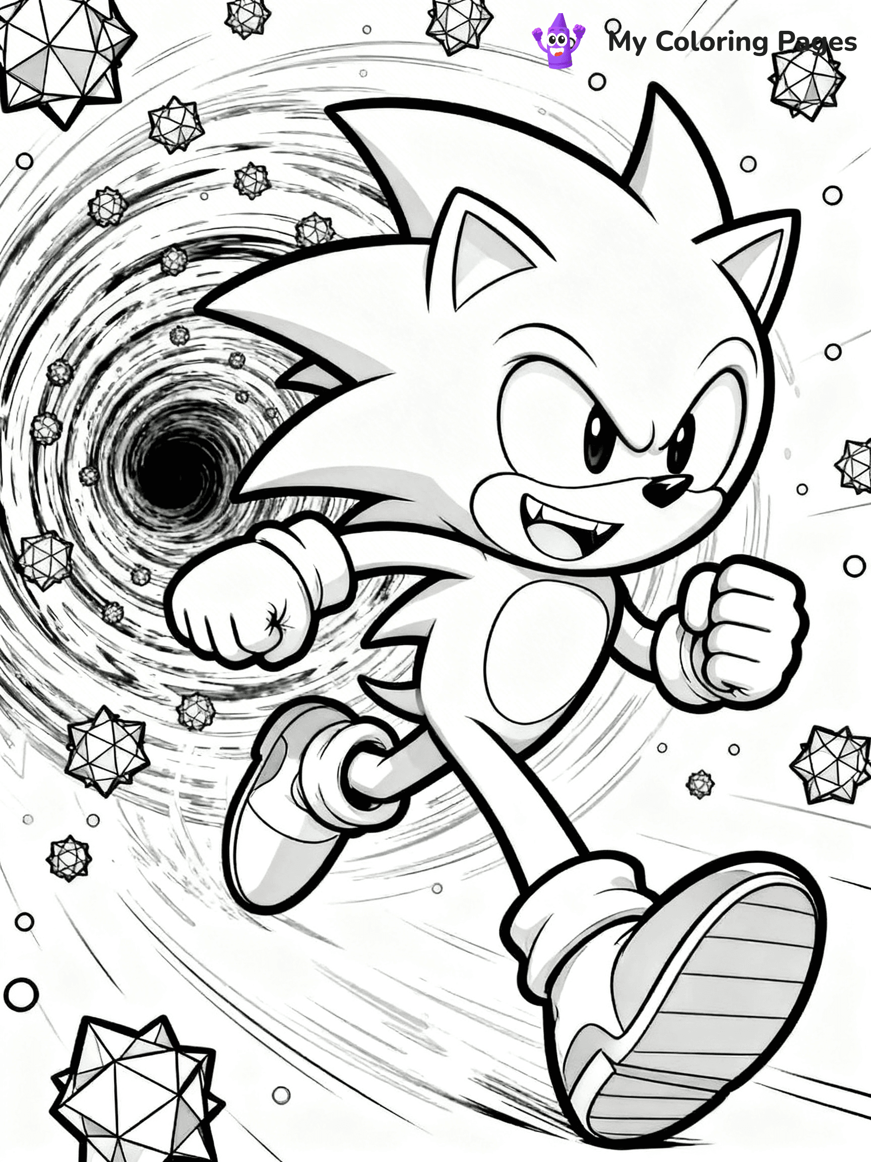 Hyper Sonic Coloring Pages - 22