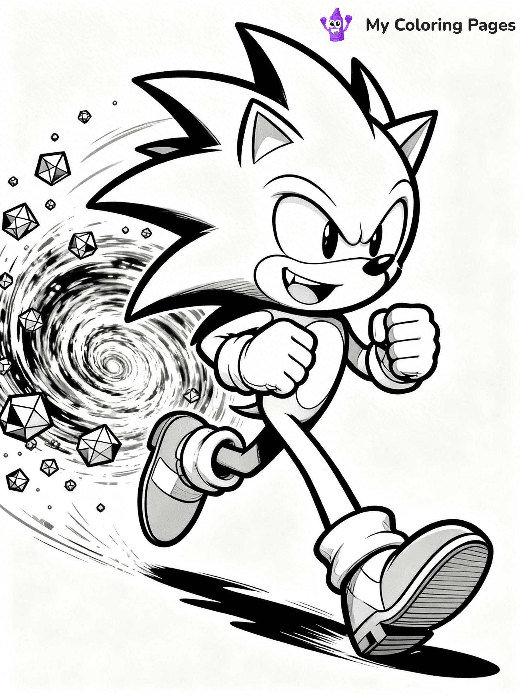 Hyper Sonic Coloring Pages - 21