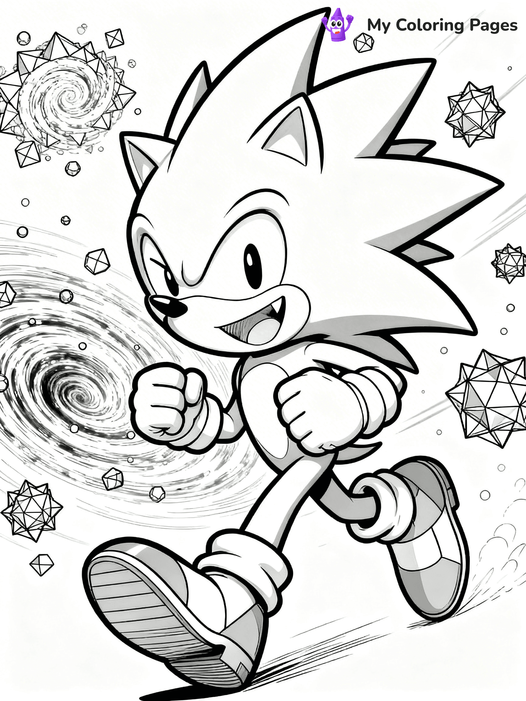 Hyper Sonic Coloring Pages - 20